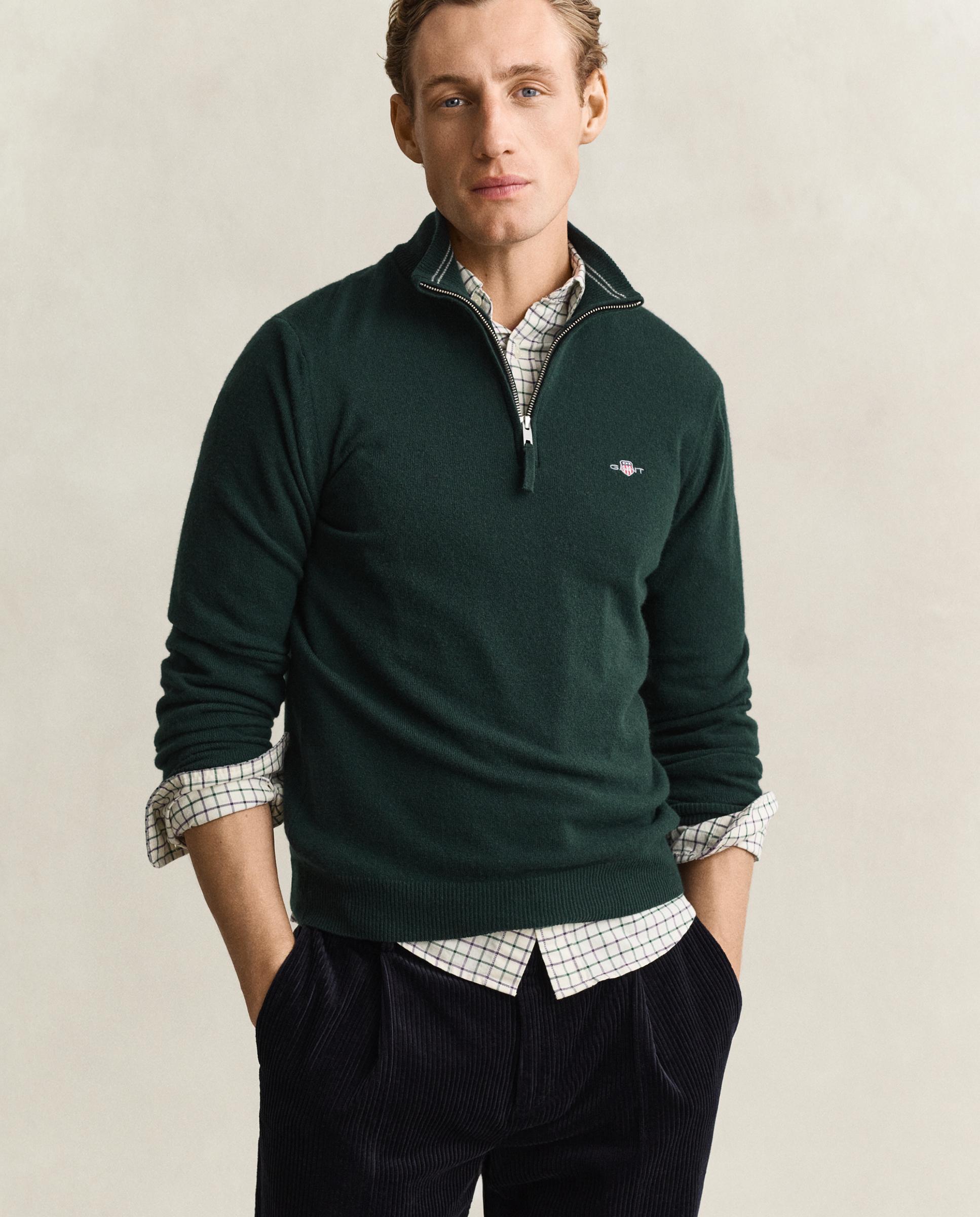 Imagem 0 de Camisola em Lã com Fecho de Meia Fecho Zip