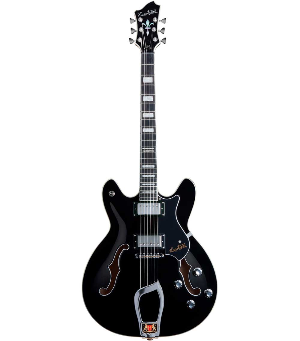 Imagem 0 de Guitarra Elétrica Hollowbody Hagstrom Viking BLK