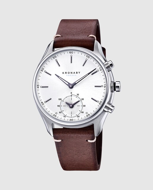 Imagem 0 de Relógio S0714/1 Sekel de Pele em Castanho