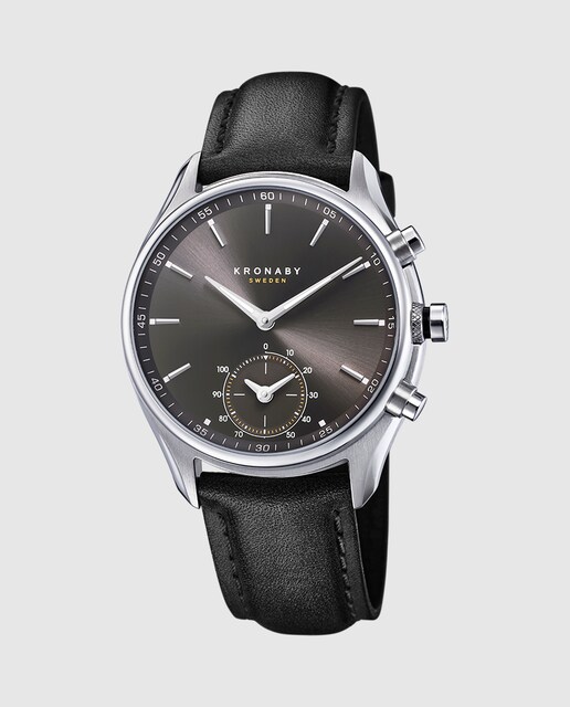 Imagem 0 de Relógio S0718/1 Sekel de Pele em Preto