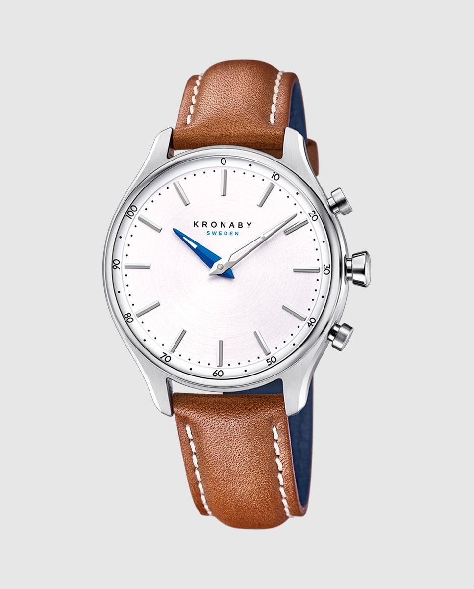 Imagem 0 de Smartwatch S0658 1 Sekel de Pele em Castanho