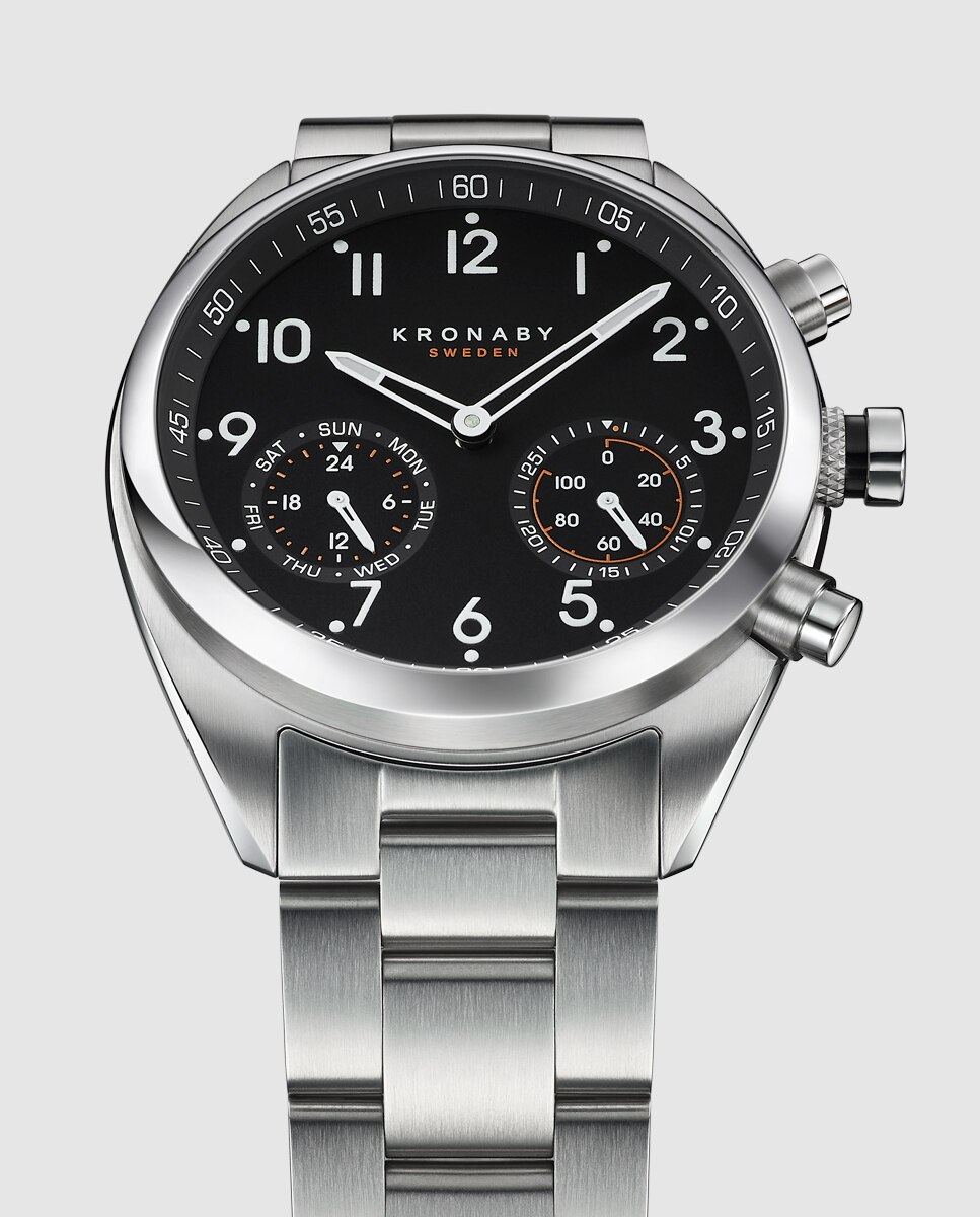 Smartwatch S3111 1 Apex de Aço Prateado Prata-4