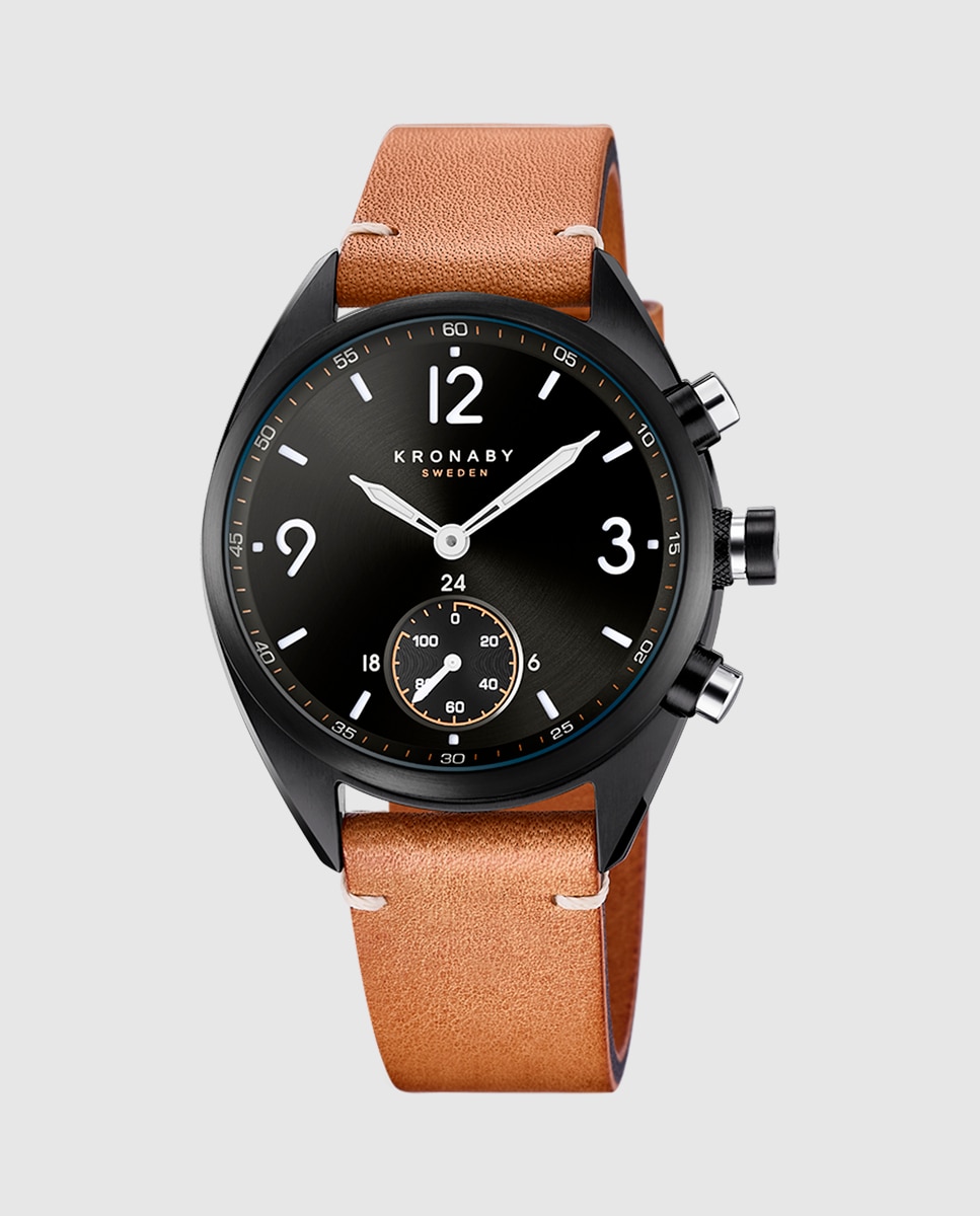 Relógio Smartwatch S3116 1 Apex de Pele em Castanho Castanho-1