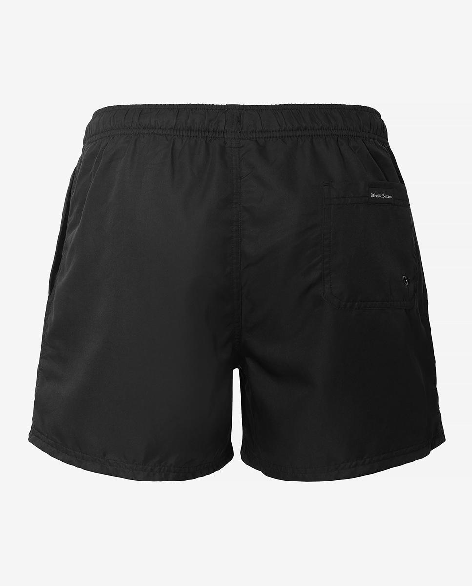 Fato de Banho Bermuda Liso Preto-4