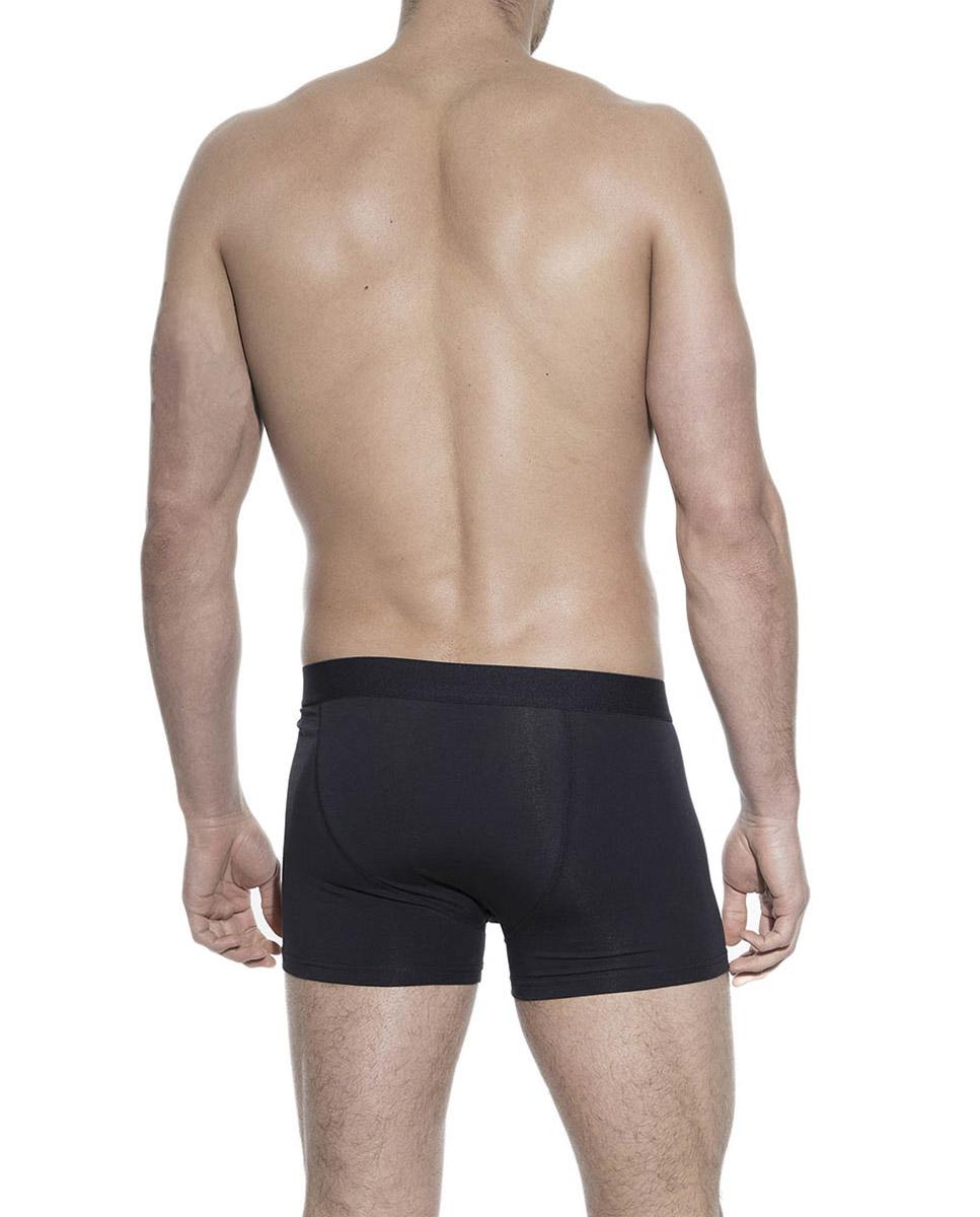 Pack de três boxers de malha de homem Bread & Boxers pretos Azul-2