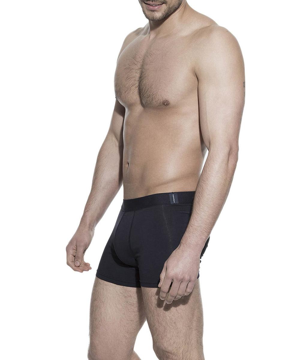 Pack de três boxers de malha de homem Bread & Boxers pretos Azul-3