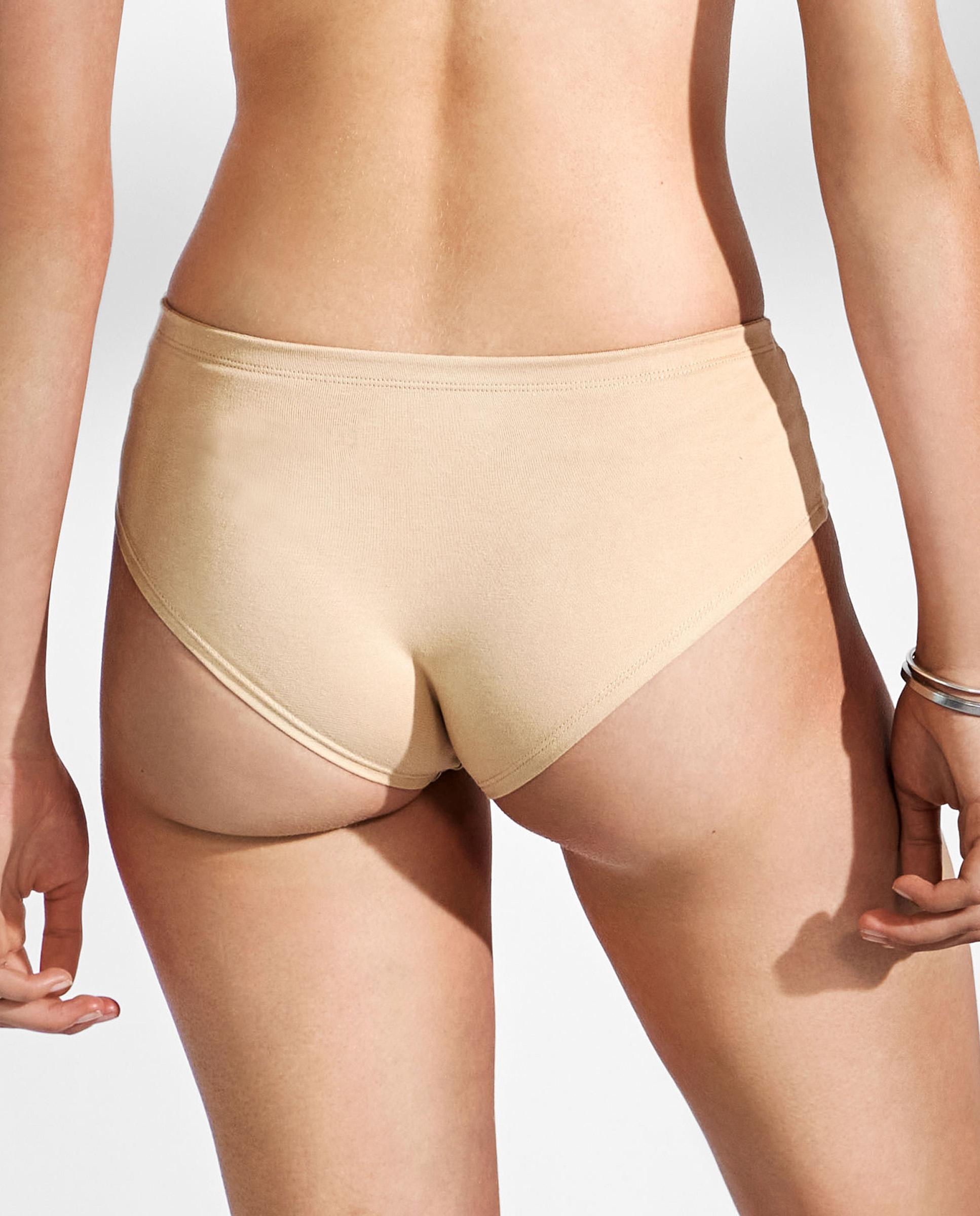 Cueca Hipster Lisa de Algodão Orgânico Bege-2