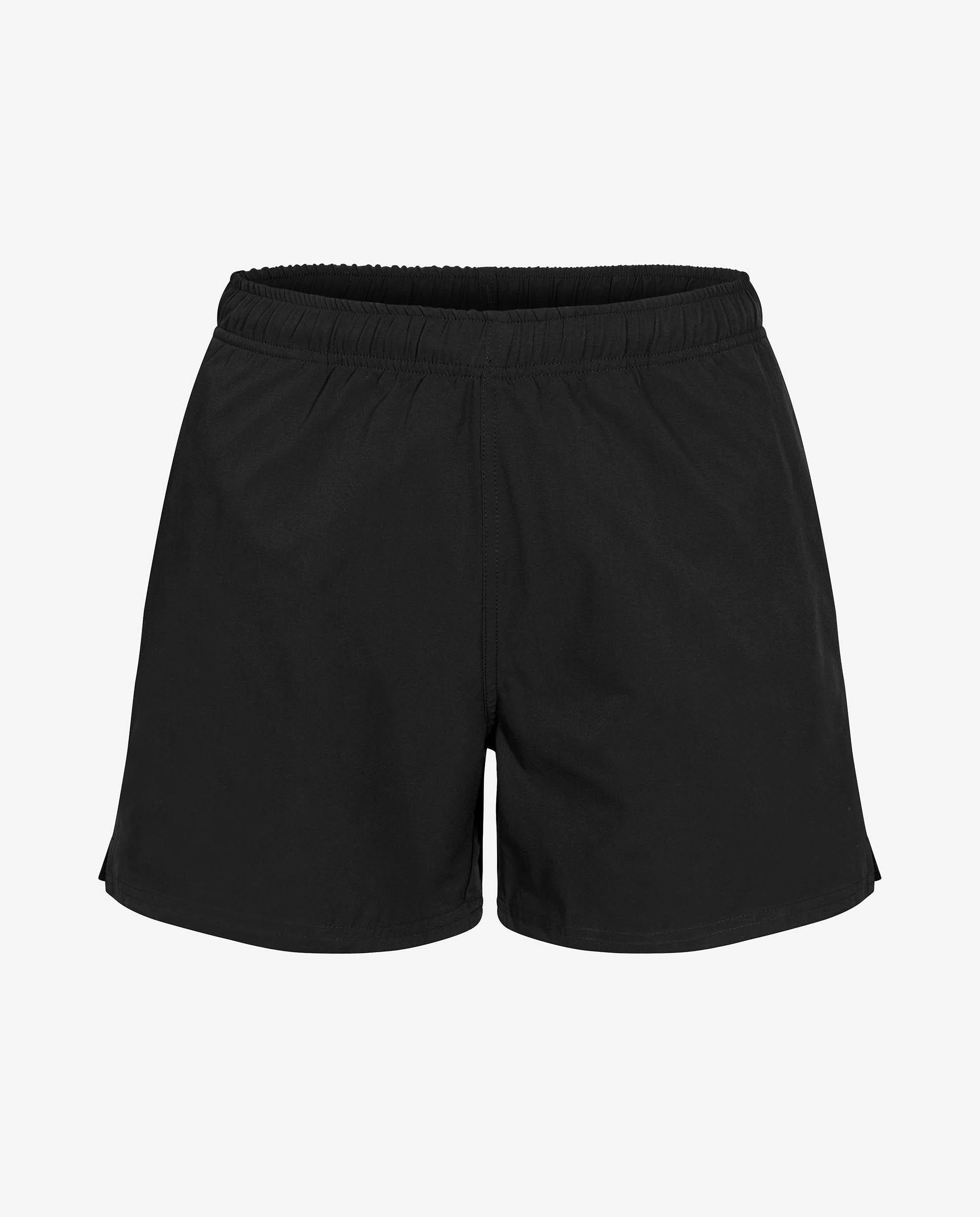 Calças Desportivas Curtas e Lisas Preto-4
