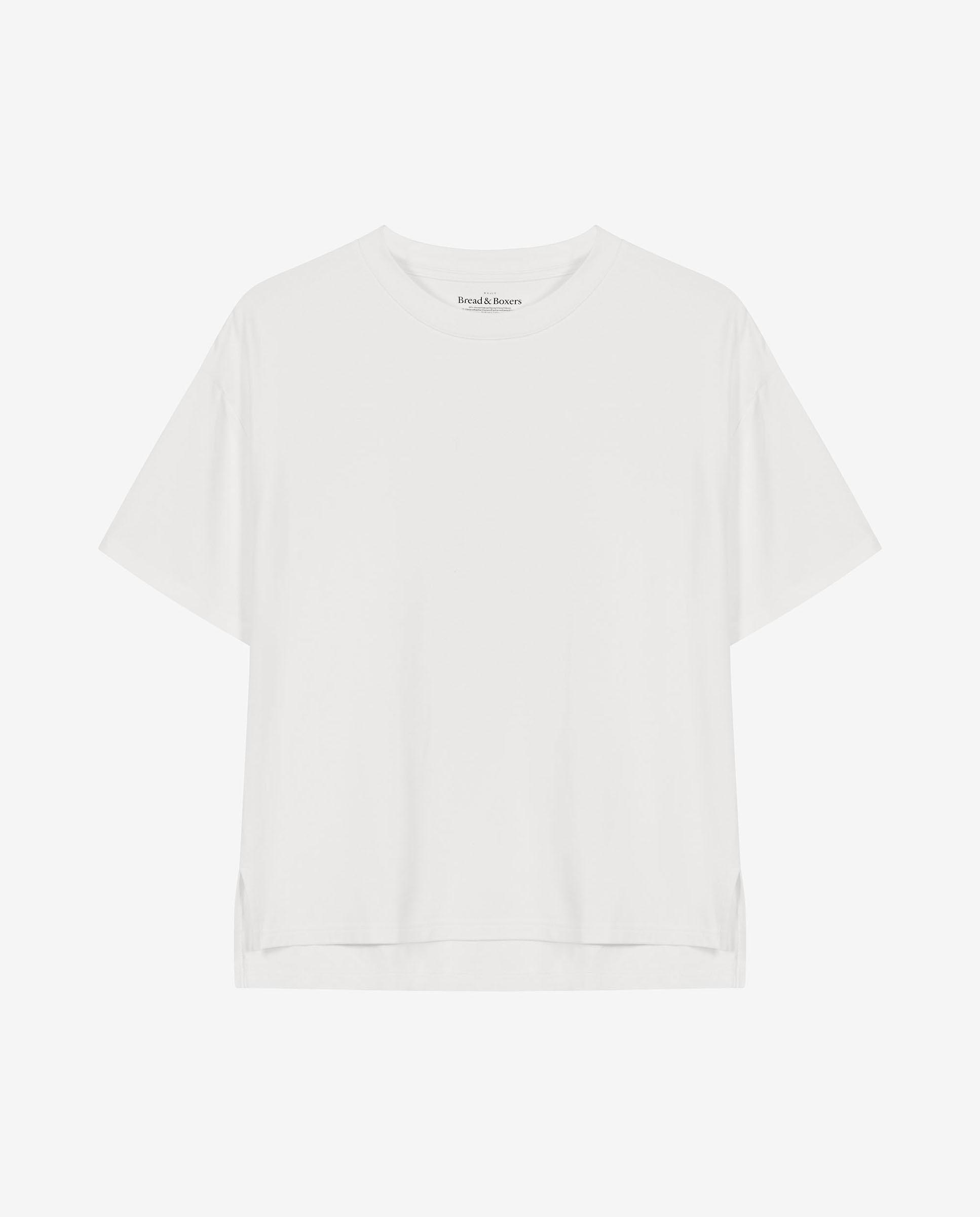 T-shirt Interior Básica de Manga Curta Soft Fiber Branco-4