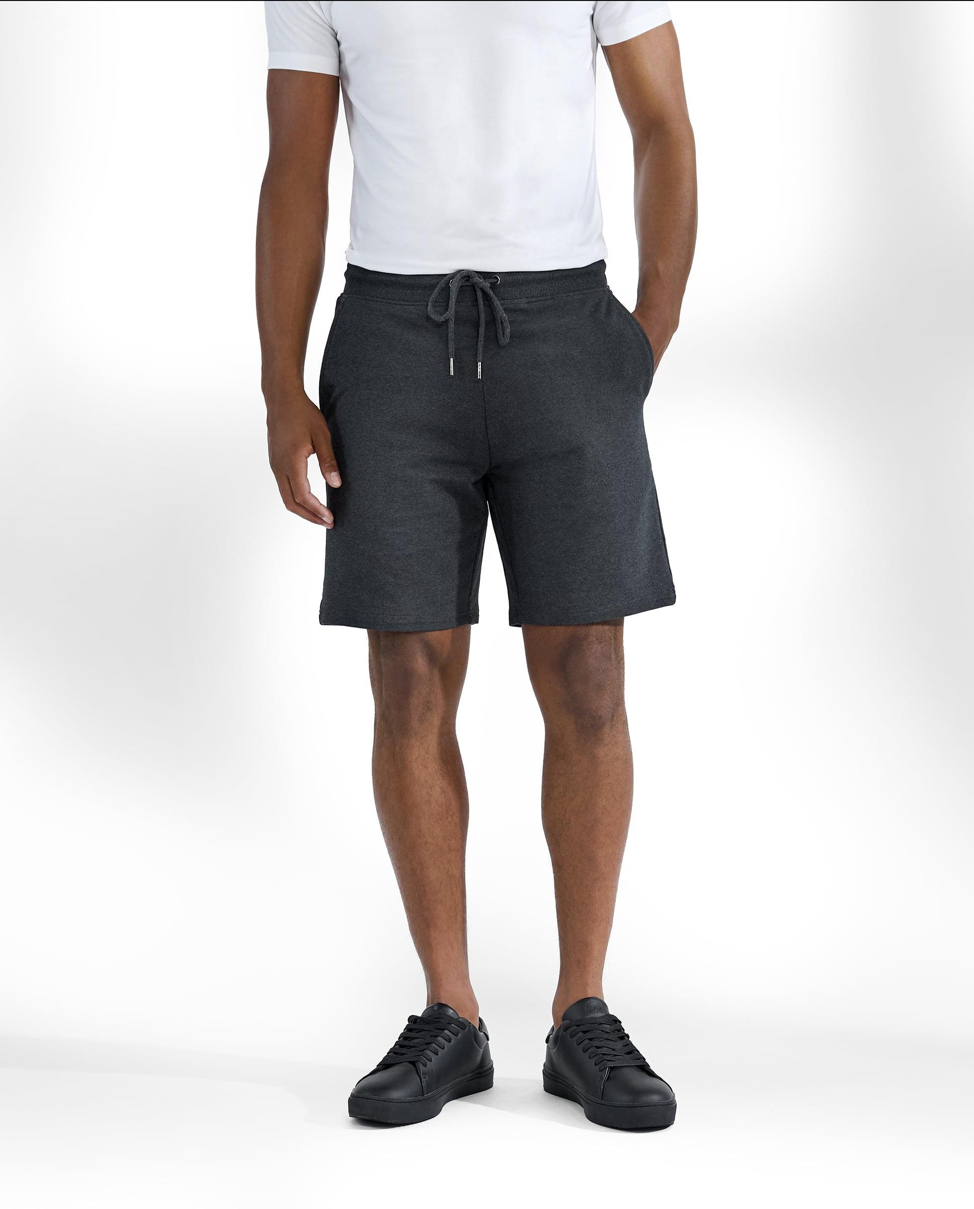 Bermudas de Algodão Orgânico com Fecho de Cordão Cinzento-escuro-1