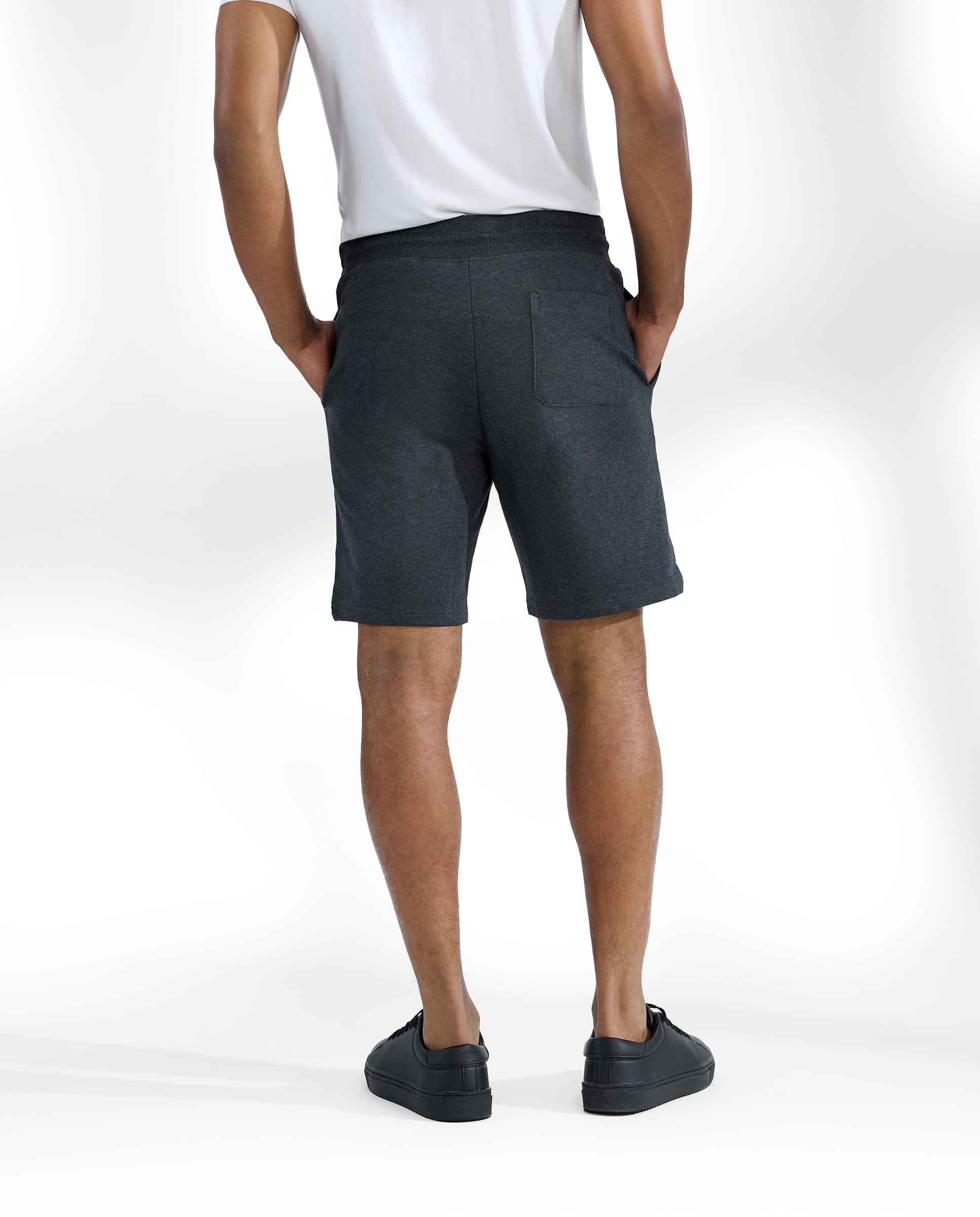 Bermudas de Algodão Orgânico com Fecho de Cordão Cinzento-escuro-2