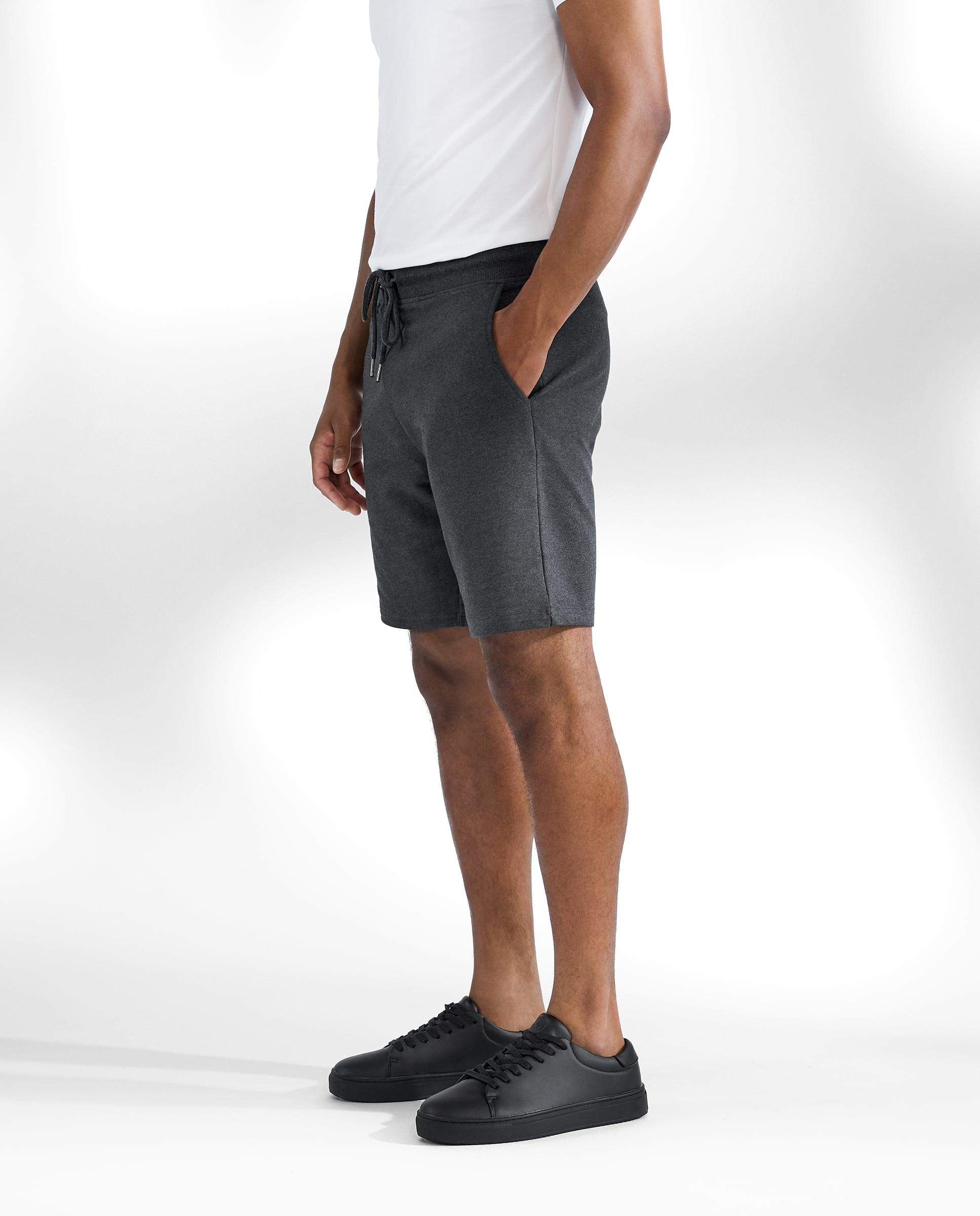 Bermudas de Algodão Orgânico com Fecho de Cordão Cinzento-escuro-3