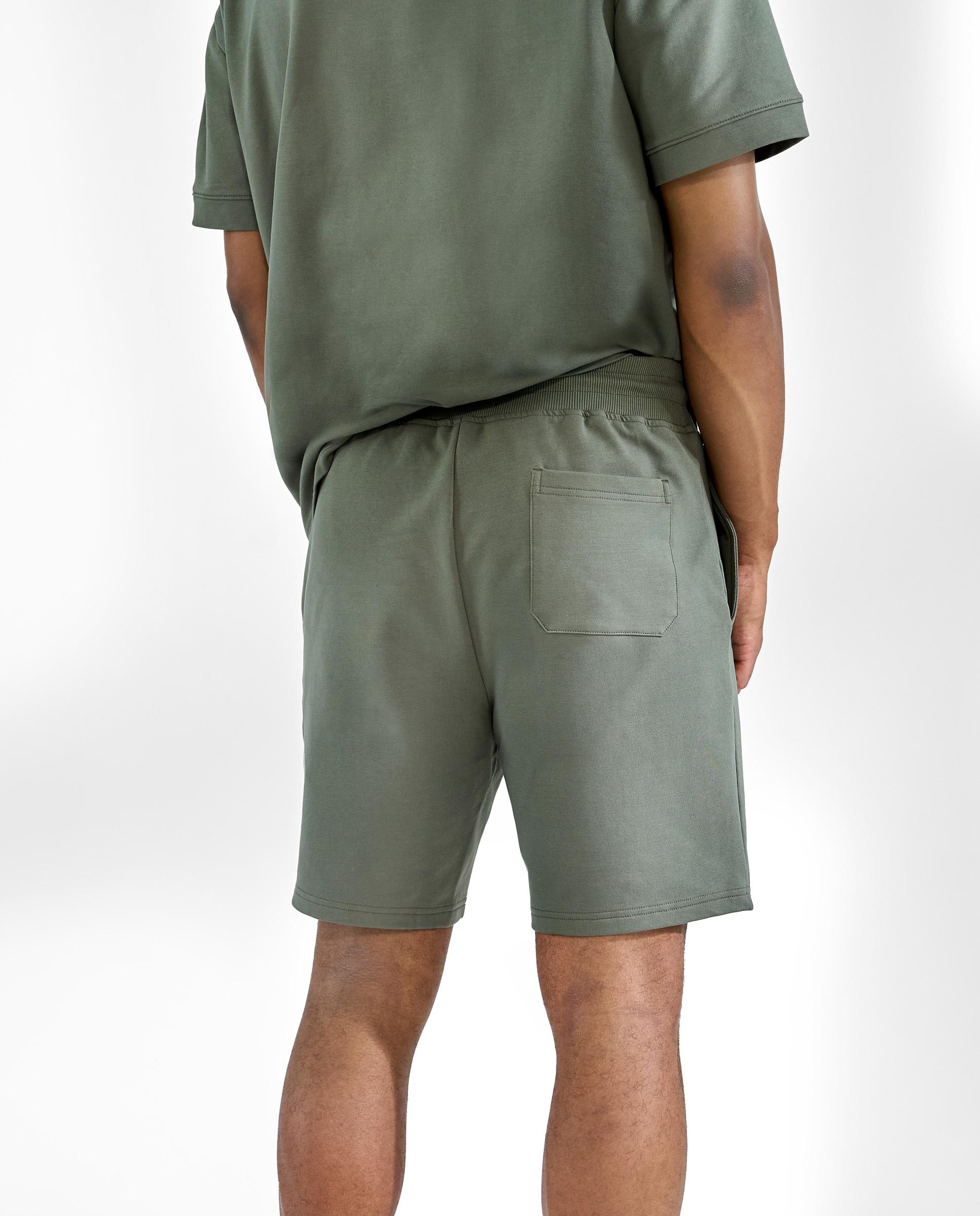 Bermudas de Algodão Orgânico Verde-militar-2
