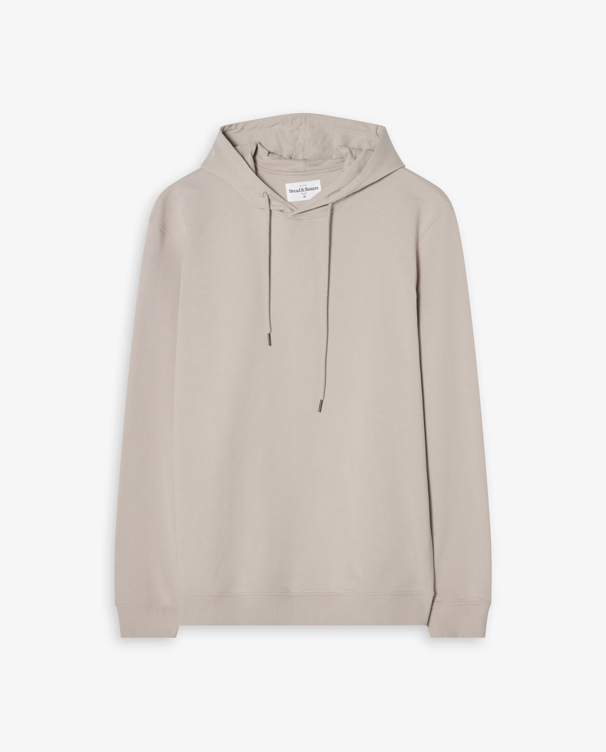 Sweatshirt com Capuz de Algodão Orgânico Natural-4