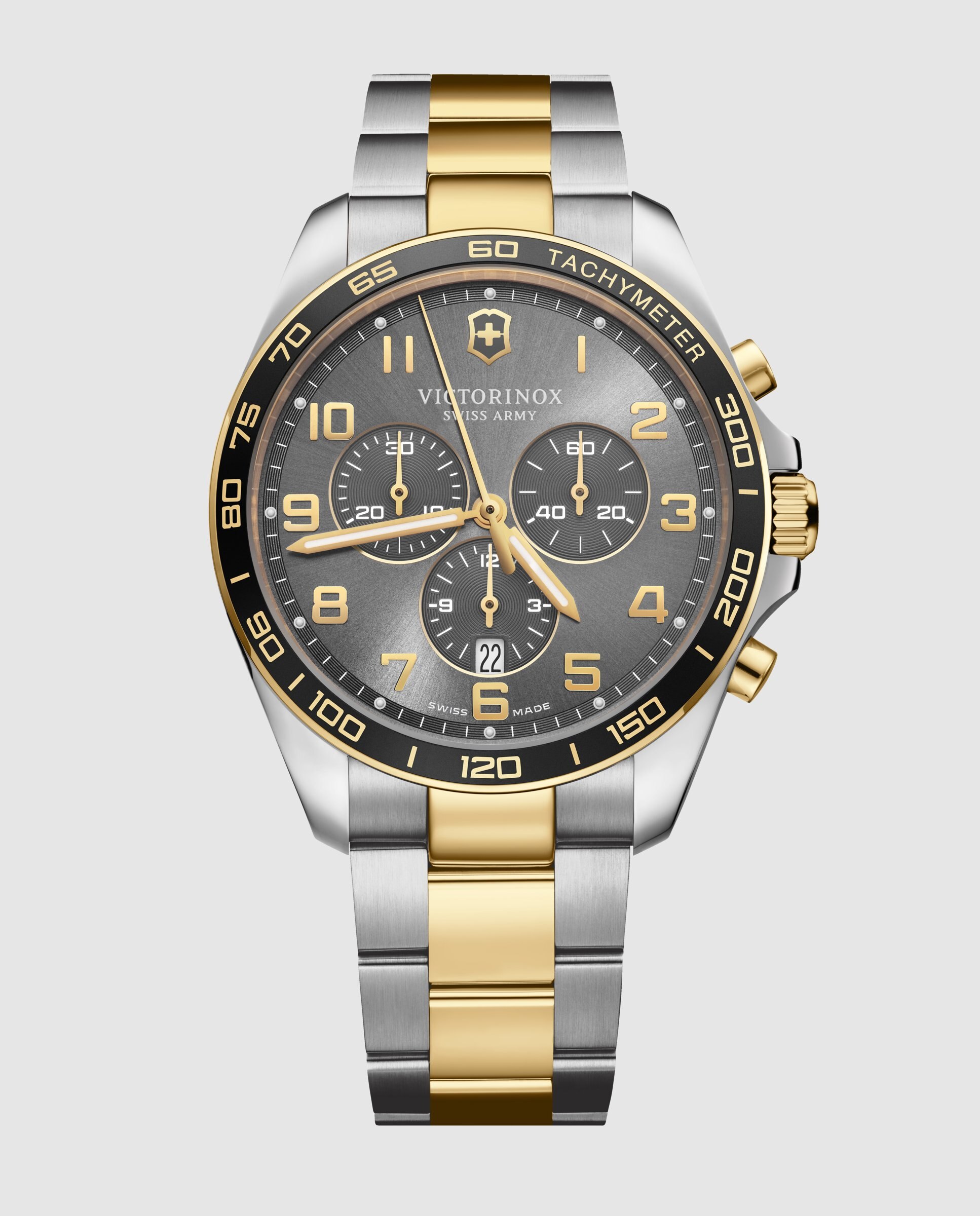 Relógio Analógico Fieldforce V241902 de Aço e Bracelete Prateada em Cinzento Ouro / Prata-4