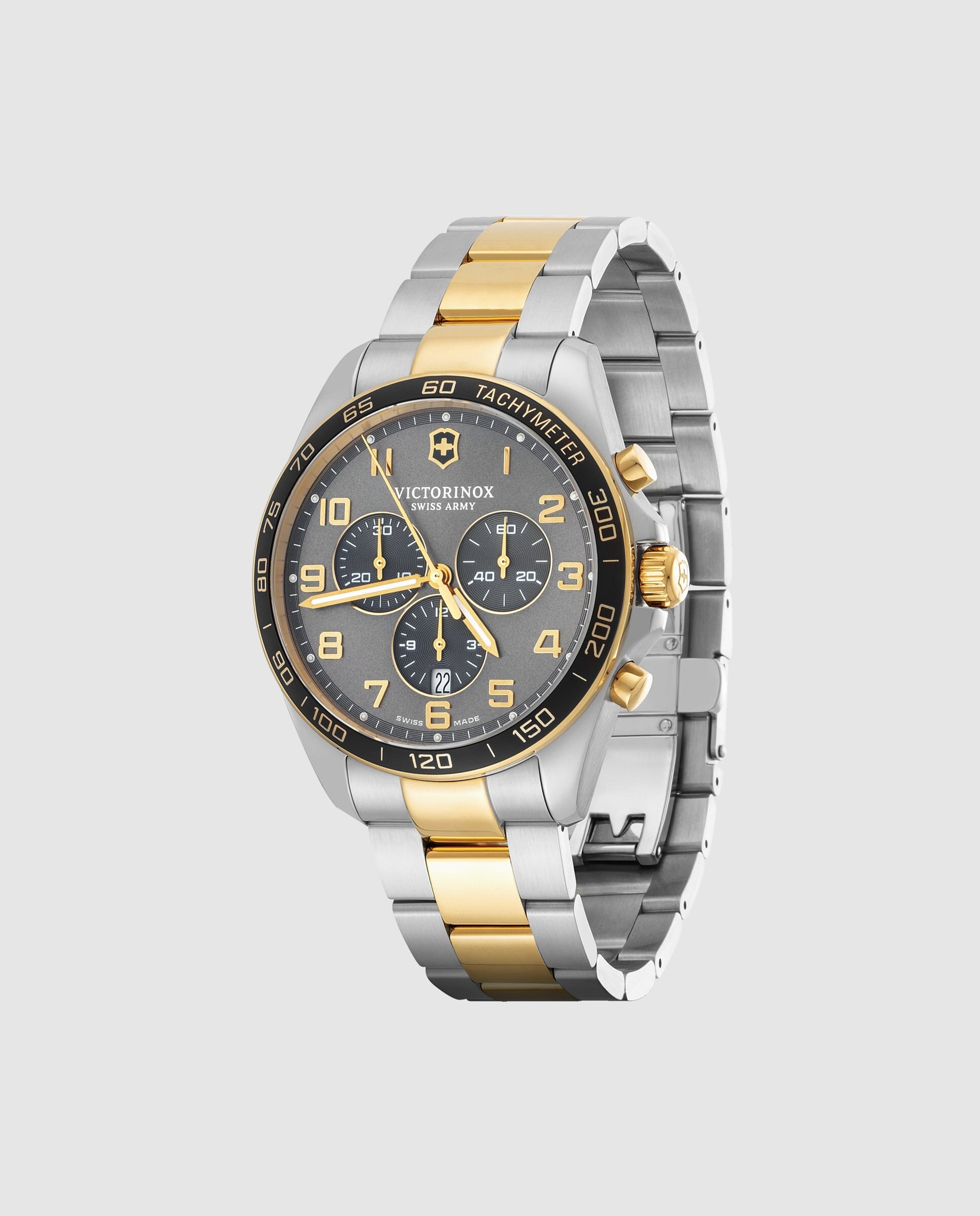 Relógio Analógico Fieldforce V241902 de Aço e Bracelete Prateada em Cinzento Ouro / Prata-5