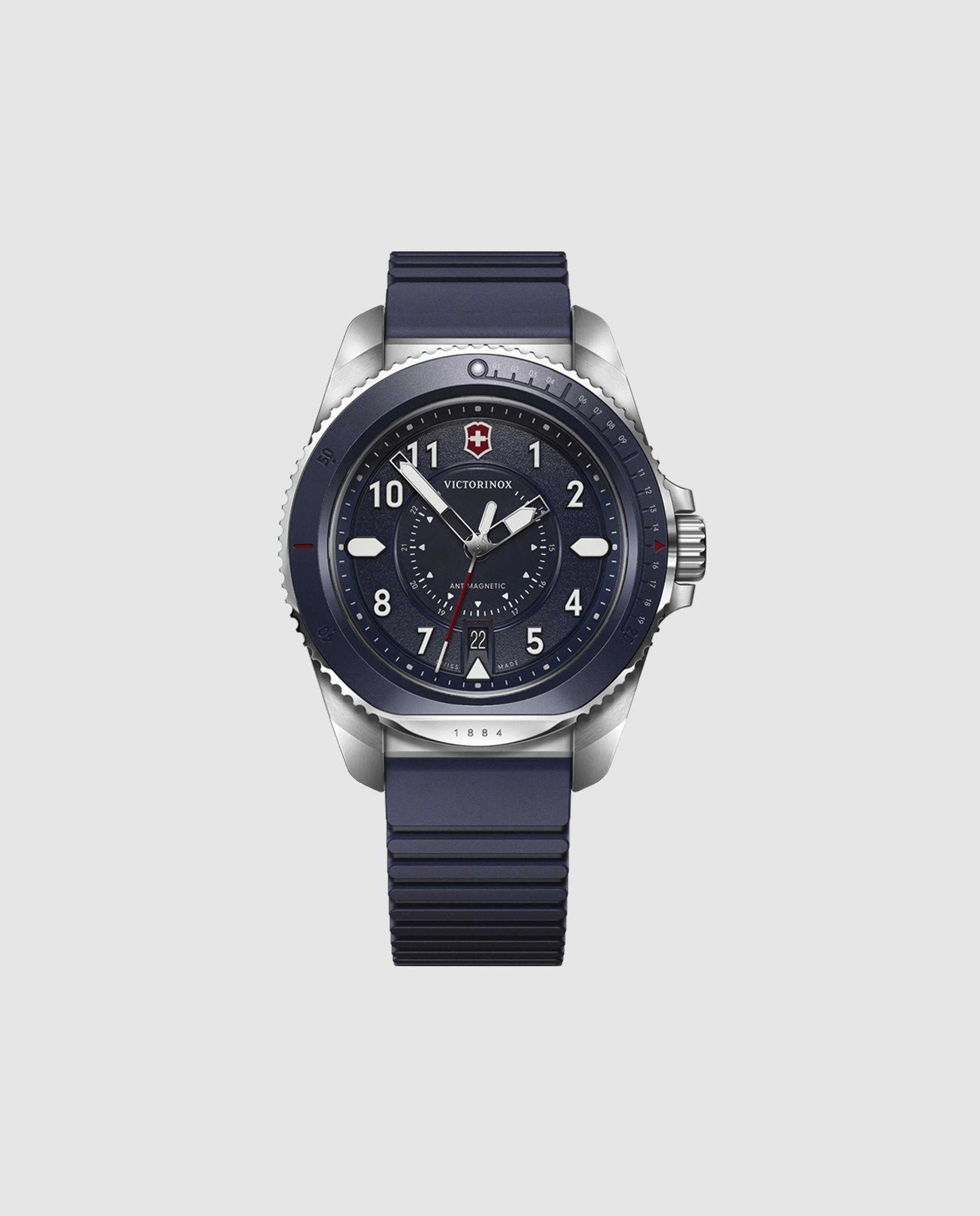 Imagem 0 de Relógio Analógico Journey 1884 V241975 de Borracha e Bracelete Azul