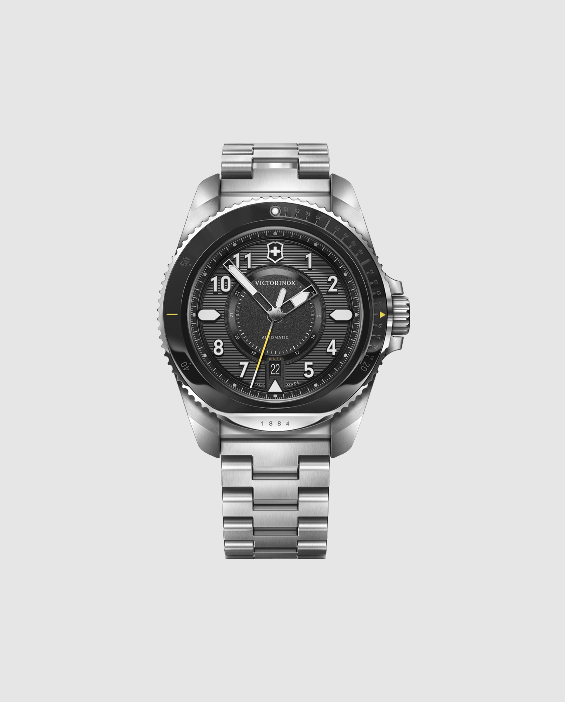 Imagem 0 de Relógio Automático Journey 1884 V241981 de Aço e Bracelete Prateada em Cinzento