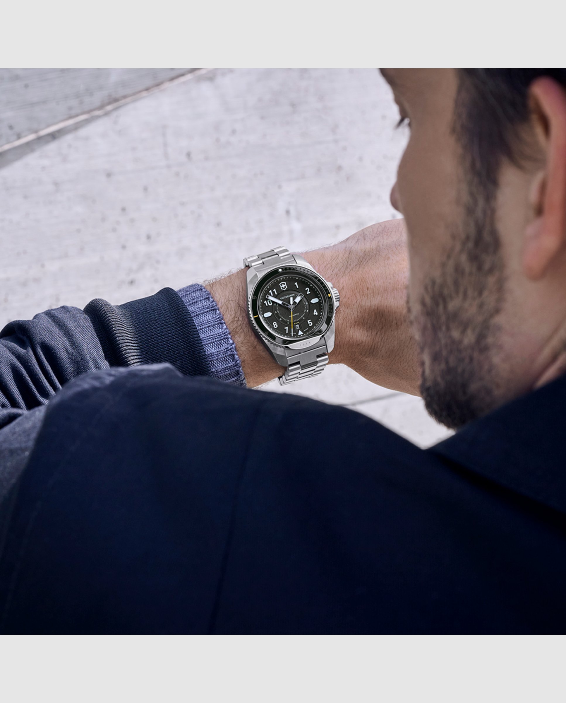 Relógio Automático Journey 1884 V241981 de Aço e Bracelete Prateada em Cinzento Prata-5