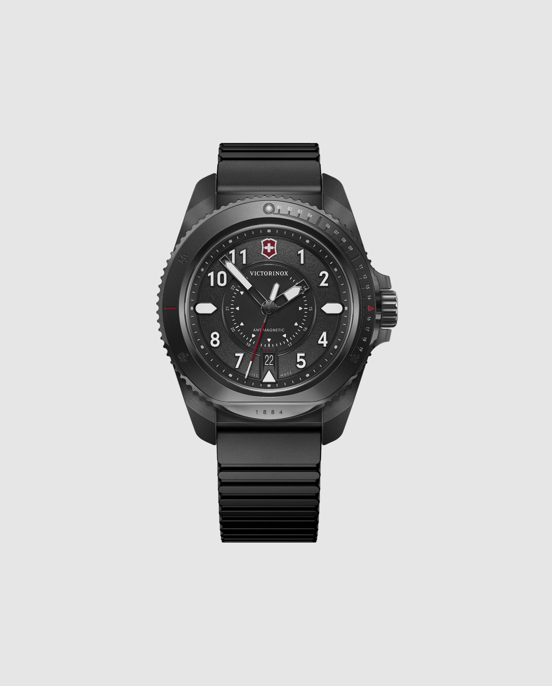 Imagem 0 de Relógio Analógico Journey 1884 V241982 de Borracha e Correia em Preto