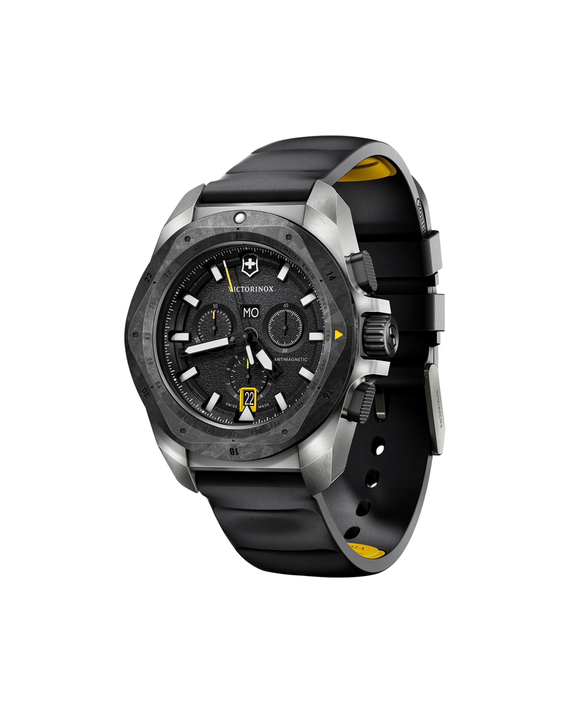 Relógio Analógico Inox V241988 1 de Borracha e Bracelete em Preto Preto-3
