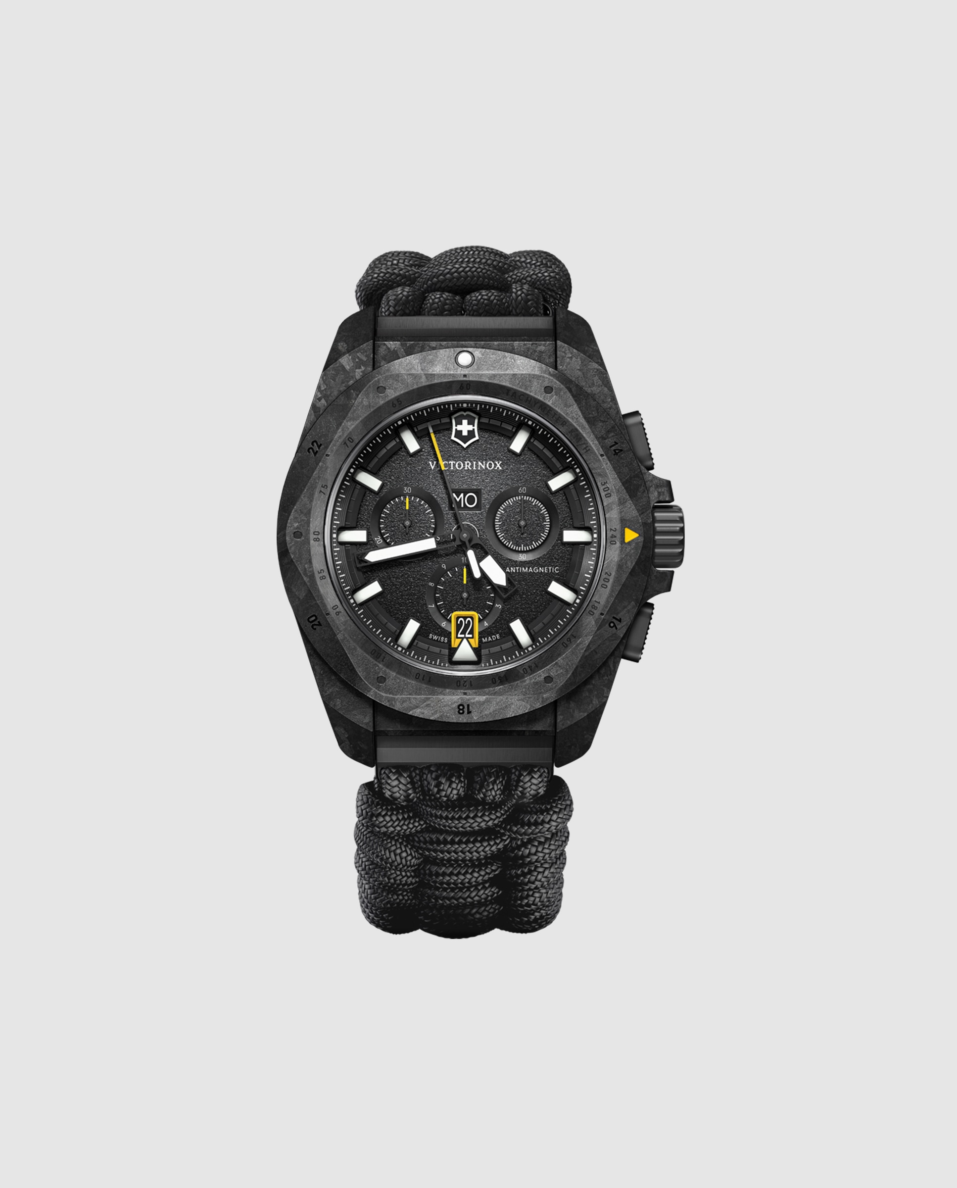 Relógio Analógico Inox V241989 1 de Têxtil e Bracelete em Preto Preto-1