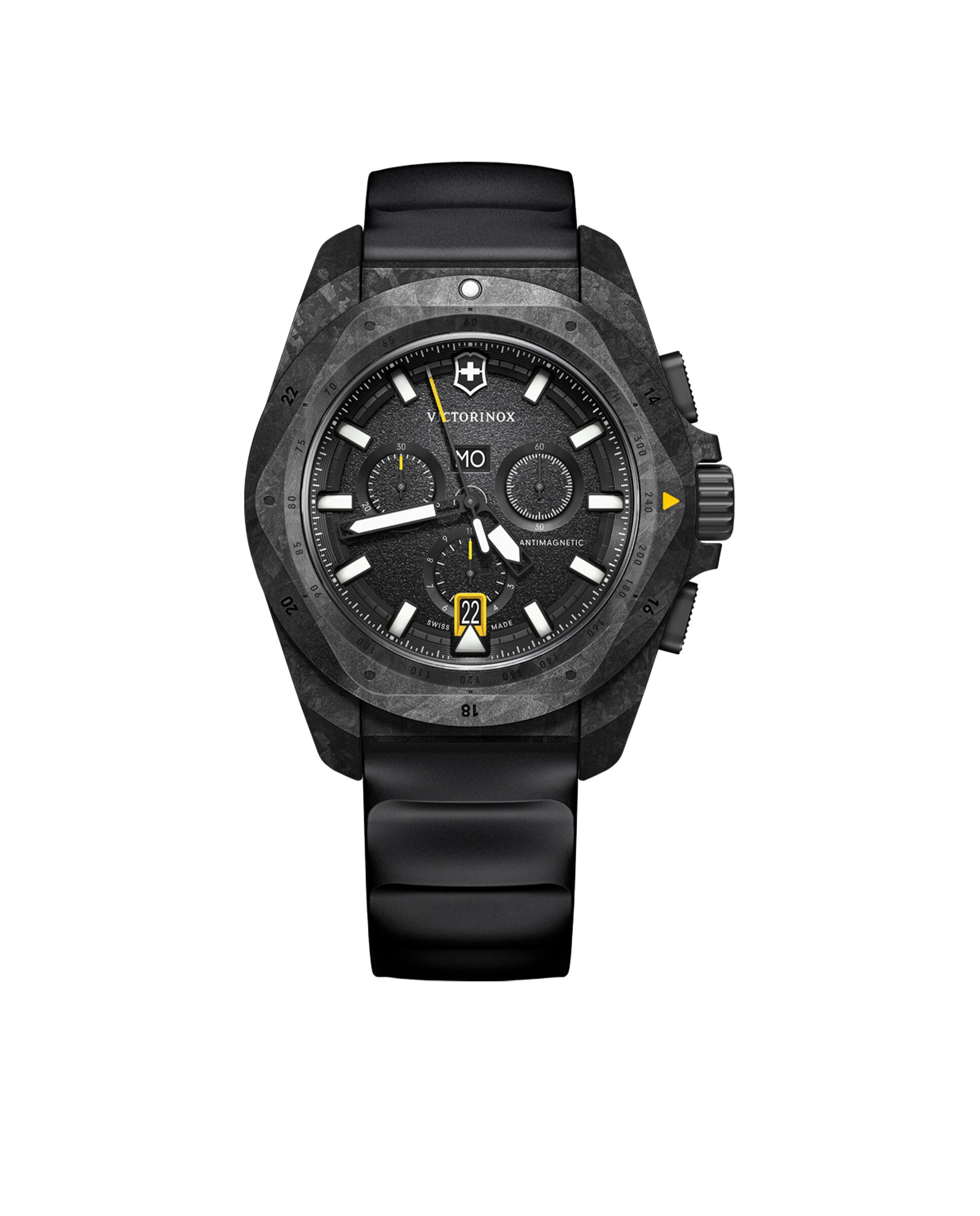 Relógio Analógico Inox V241989 1 de Têxtil e Bracelete em Preto Preto-2