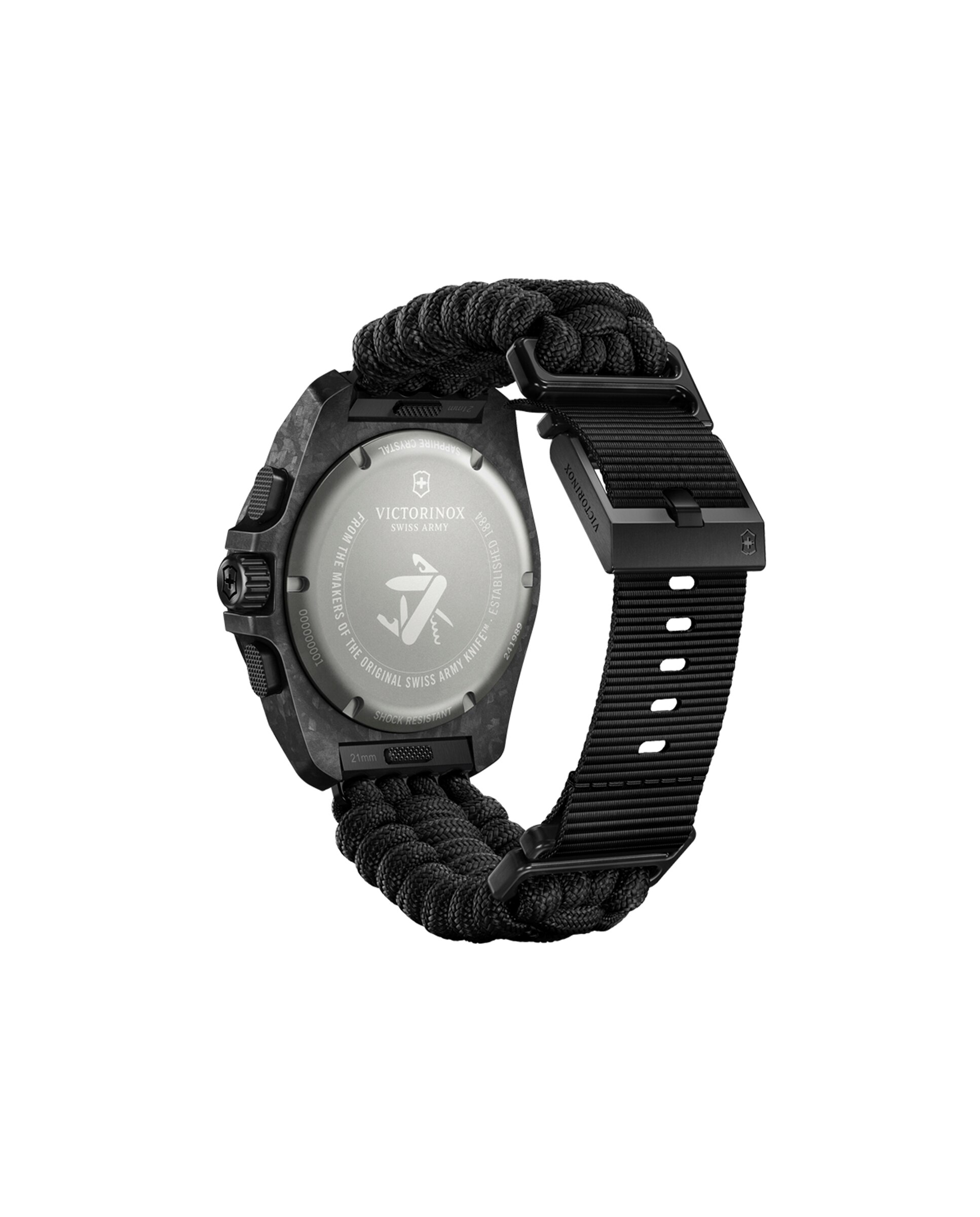 Relógio Analógico Inox V241989 1 de Têxtil e Bracelete em Preto Preto-4