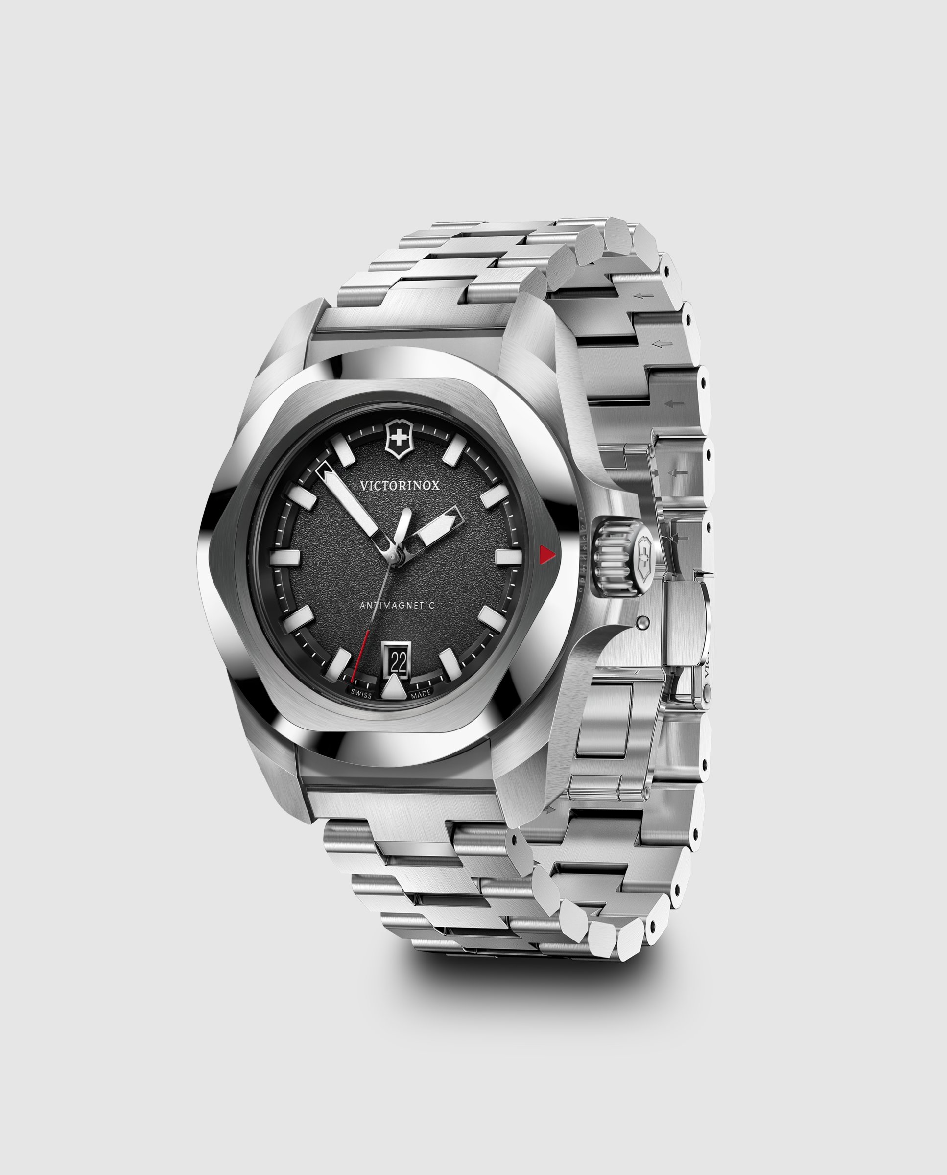 Relógio Analógico Inox V242030 de Aço e Bracelete Prateada Cinzento-2