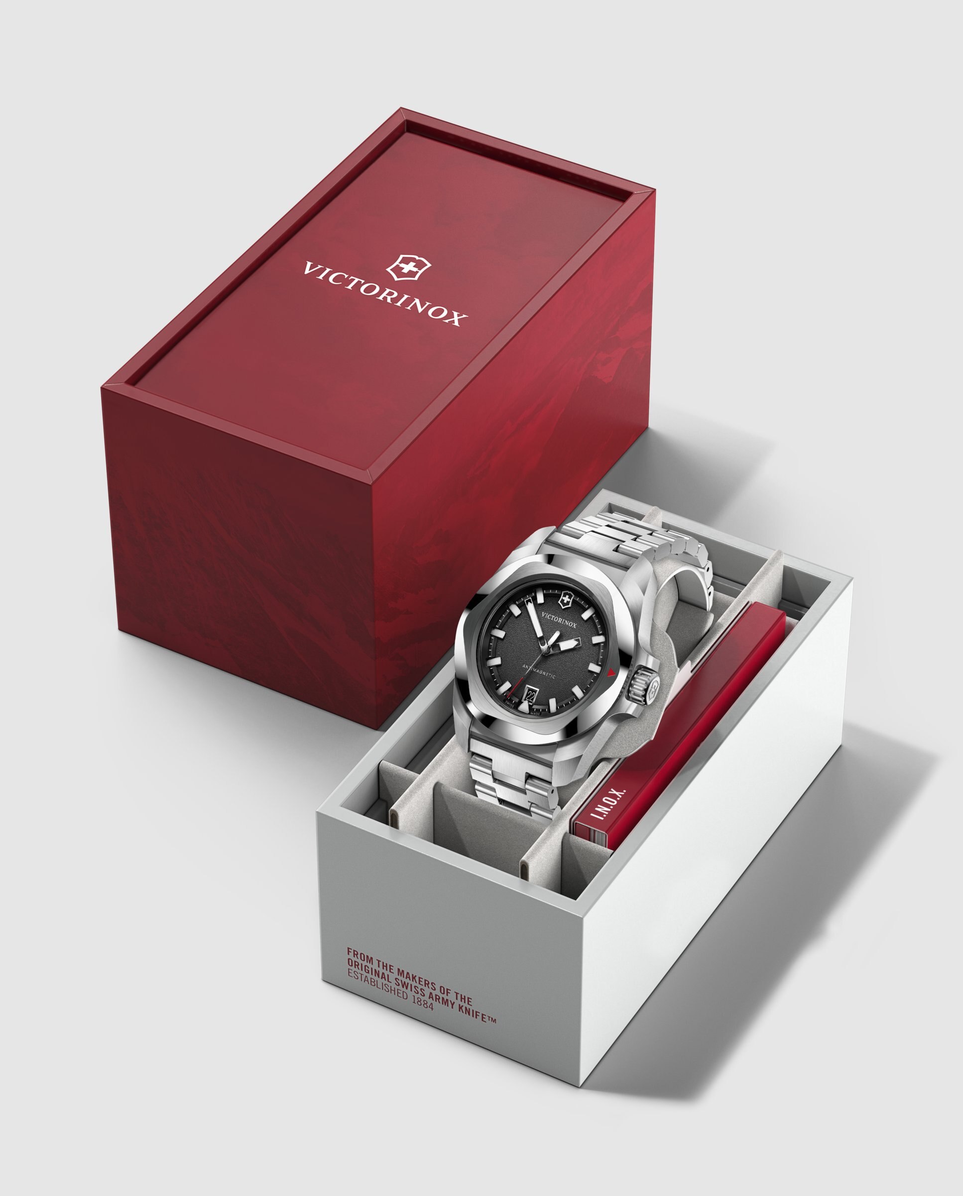 Relógio Analógico Inox V242030 de Aço e Bracelete Prateada Cinzento-5