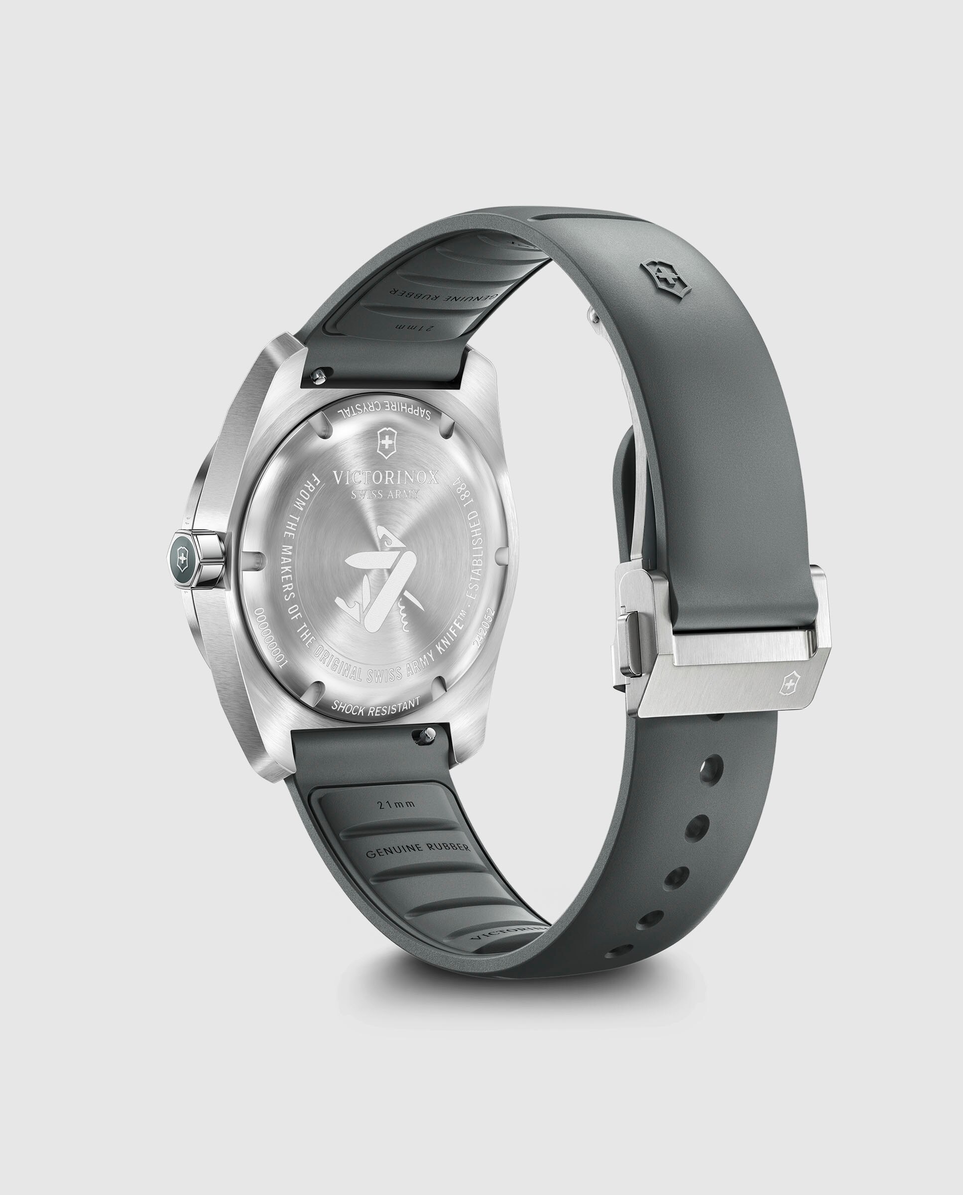 Relógio Concept One V242052 de Borracha e Bracelete em Cinzento Cinzento-2