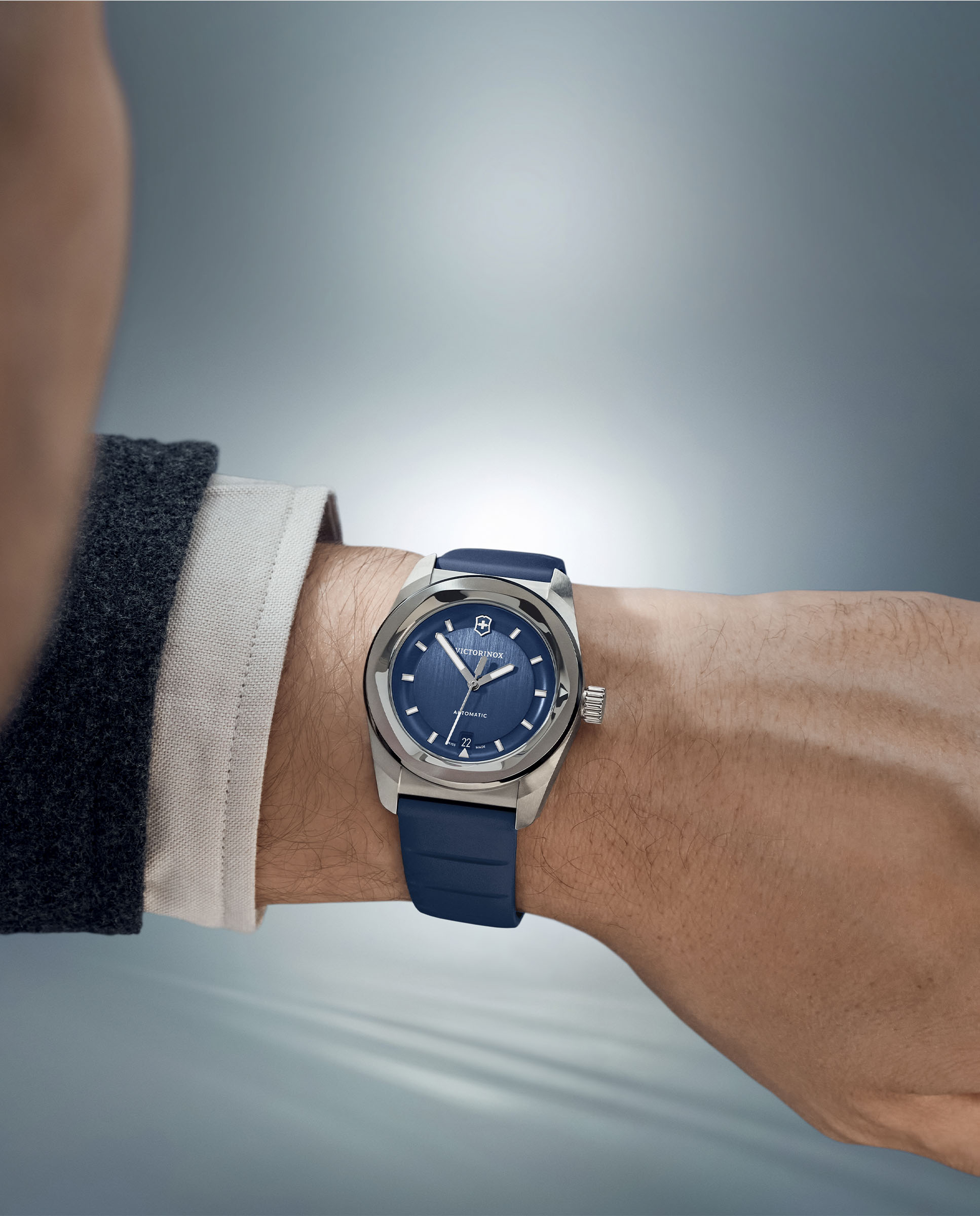 Relógio Concept One V242056 Automático de Borracha e Bracelete Azul Azul-5
