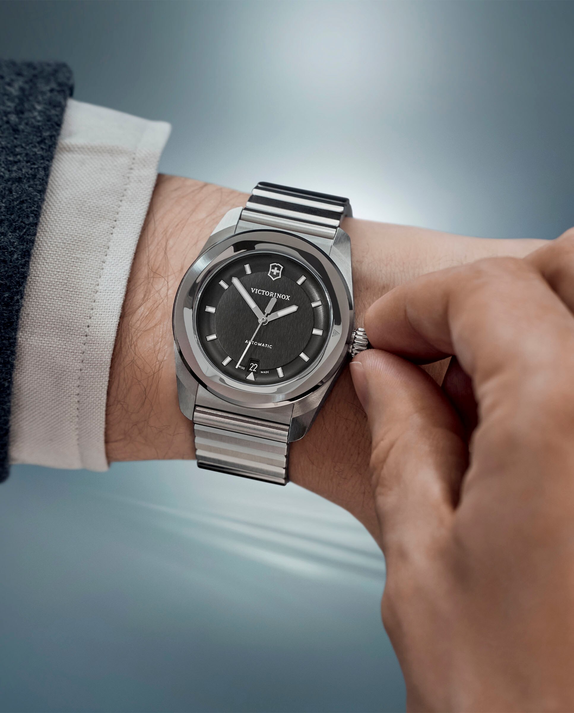 Relógio Concept One V242059 Automático de Aço e Bracelete de Aço Prata-5