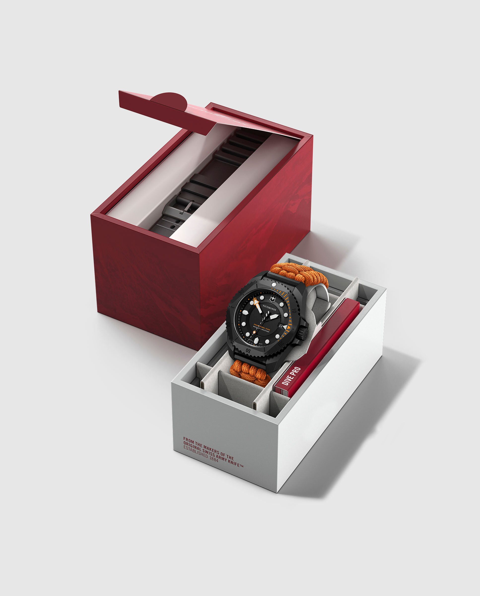 Relógio Dive Pro V2420691 de Têxtil e Bracelete Laranja Laranja-5