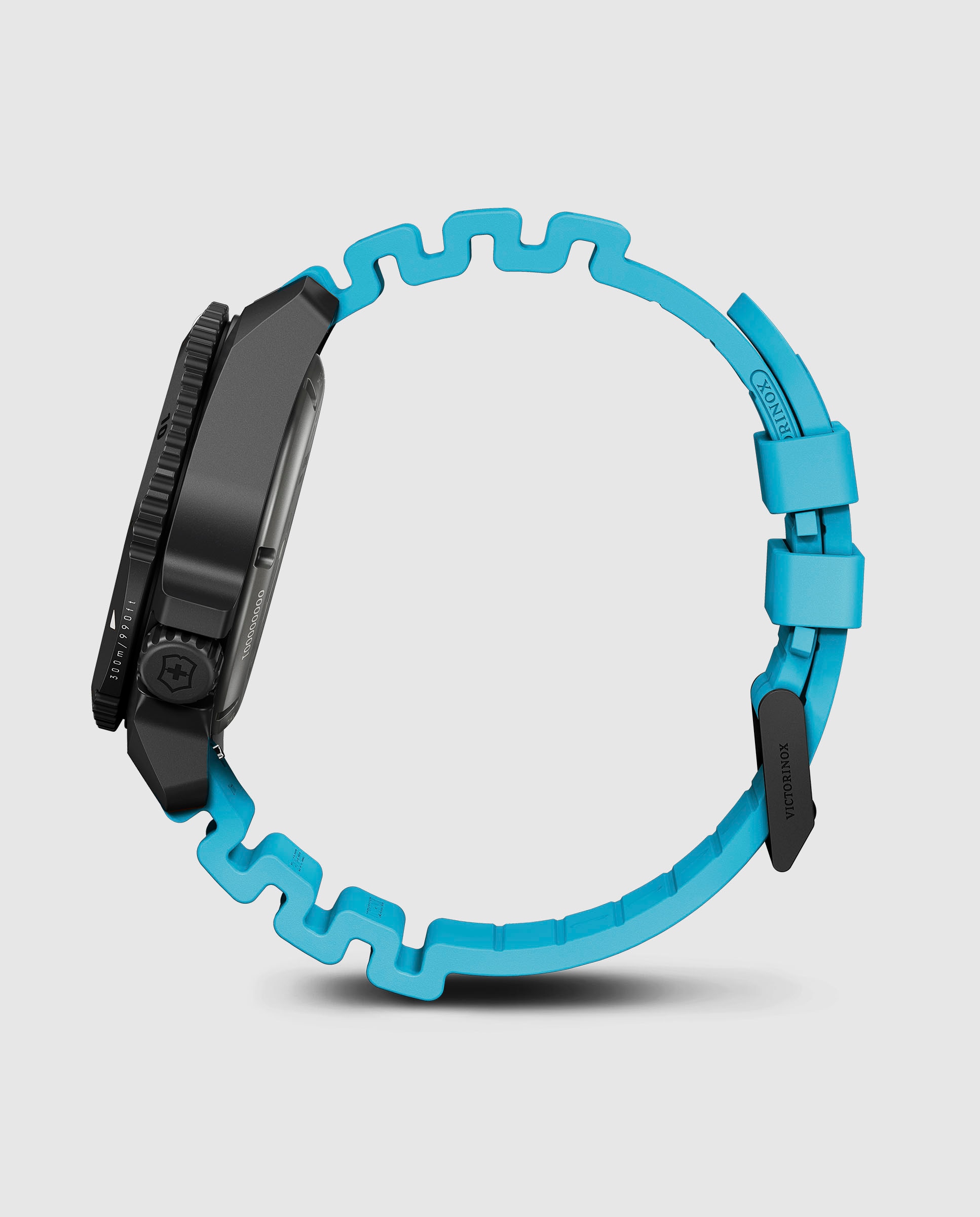 Relógio Dive Pro V242071 Automático de Borracha e Bracelete Turquesa Azul-3