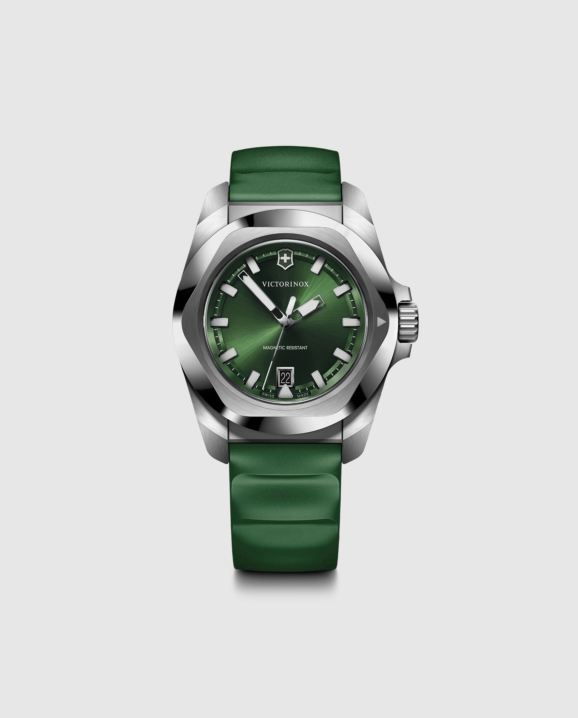Imagem 0 de Relógio Inox V242085 de Borracha e Bracelete Verde