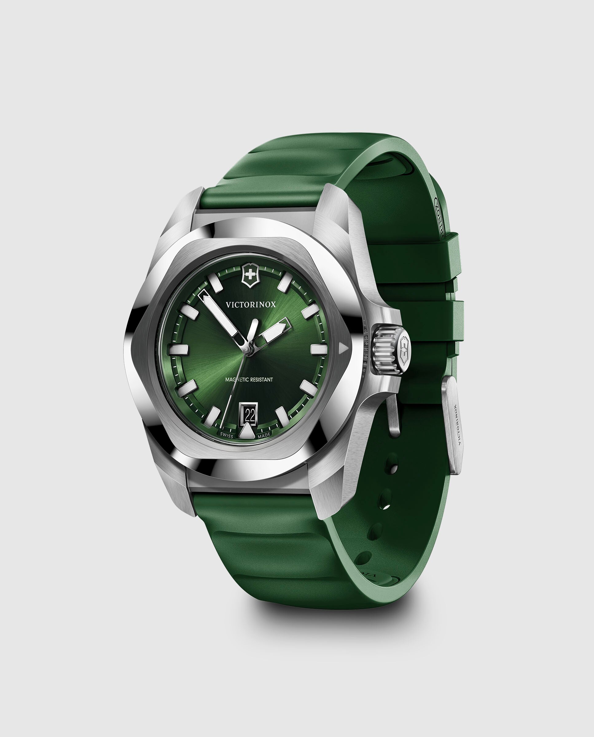 Relógio Inox V242085 de Borracha e Bracelete Verde Verde-2