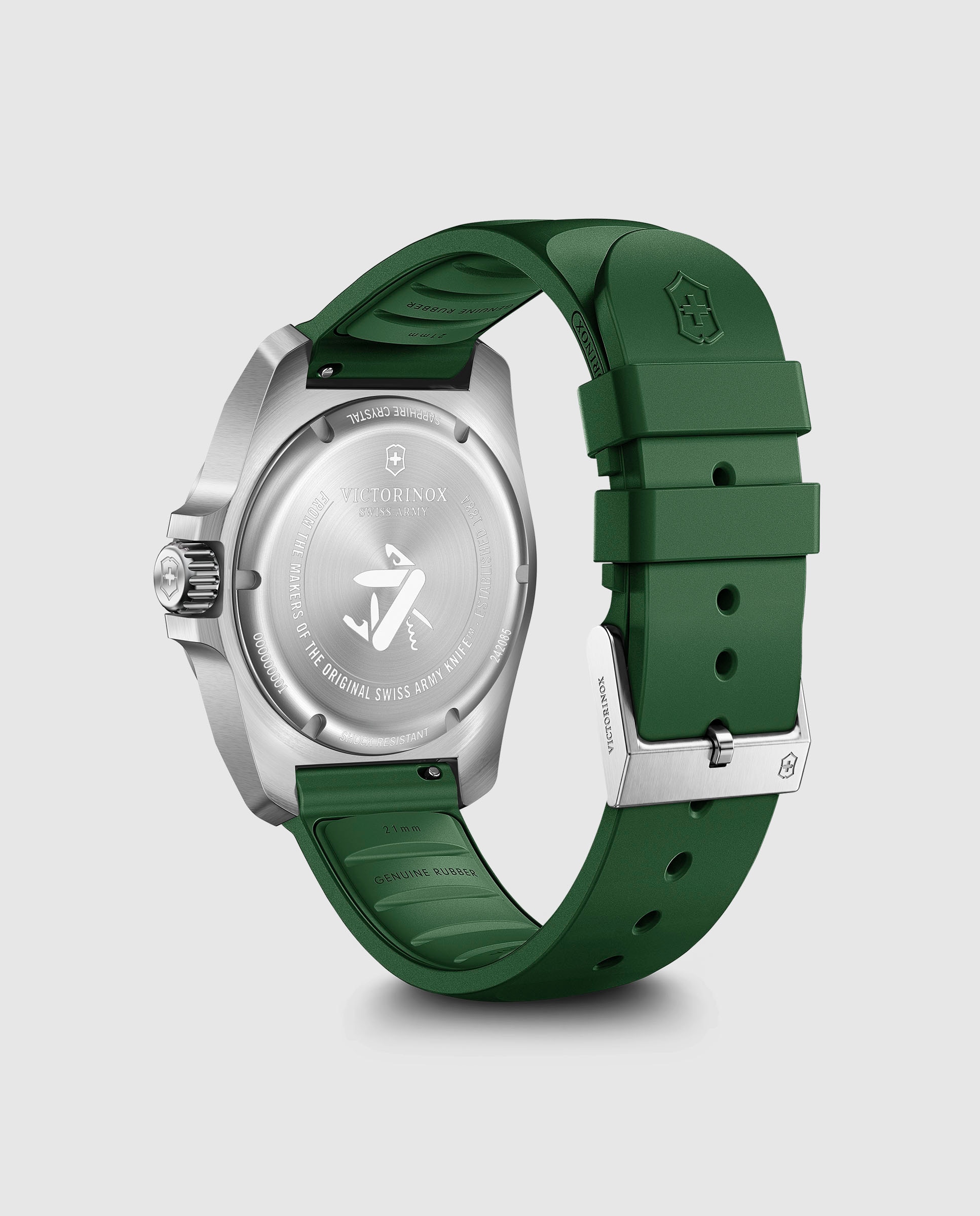 Relógio Inox V242085 de Borracha e Bracelete Verde Verde-3