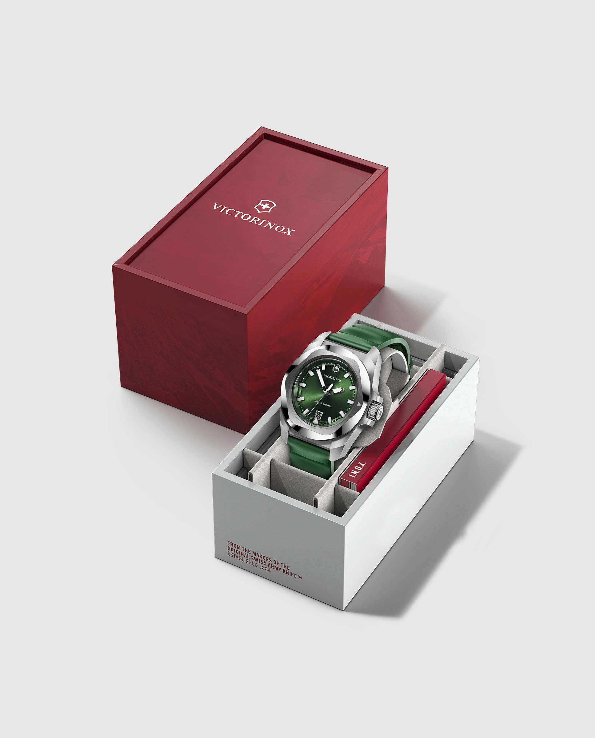 Relógio Inox V242085 de Borracha e Bracelete Verde Verde-5