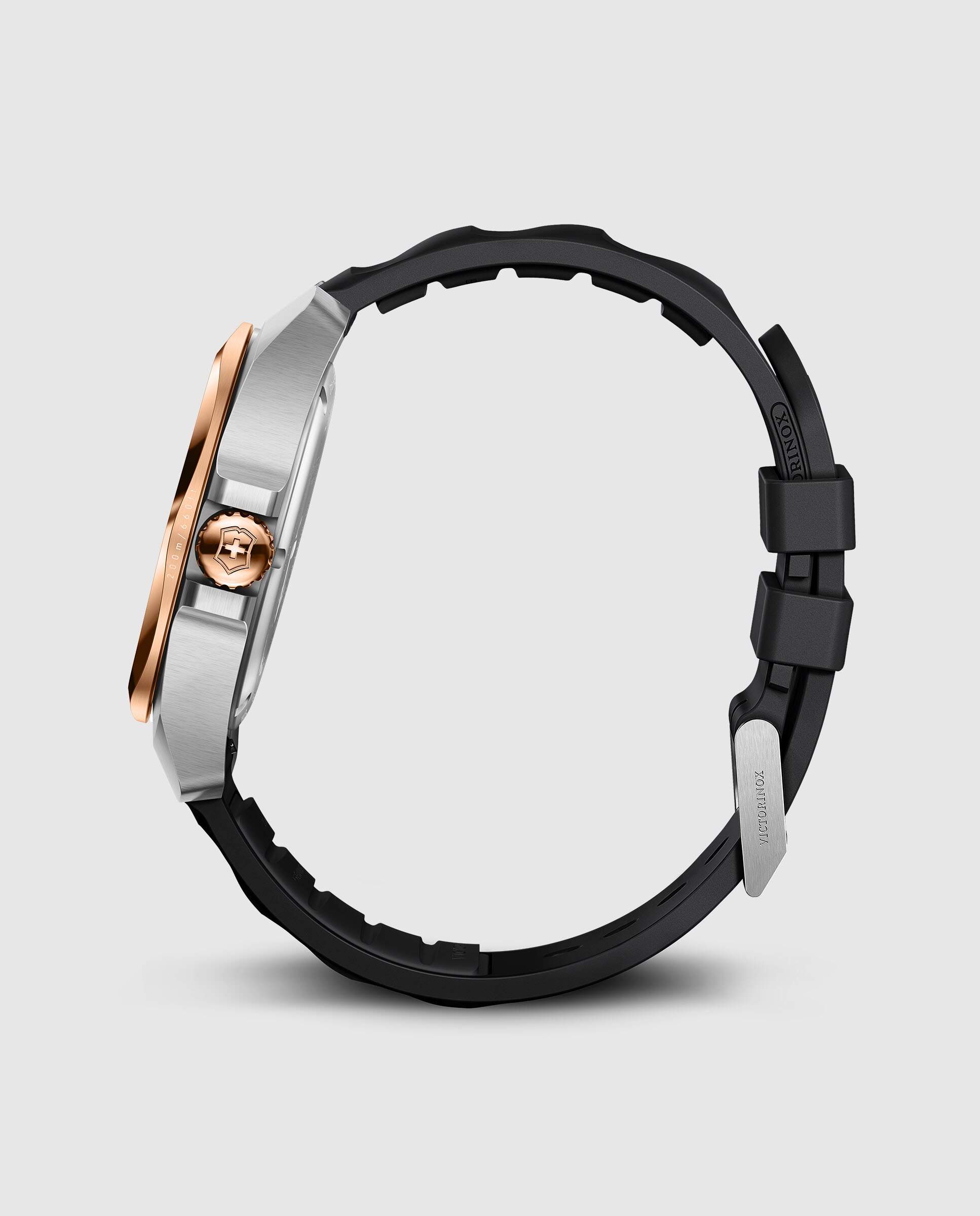 Relógio Inox V242087 de Borracha e Bracelete Preta Preto-4