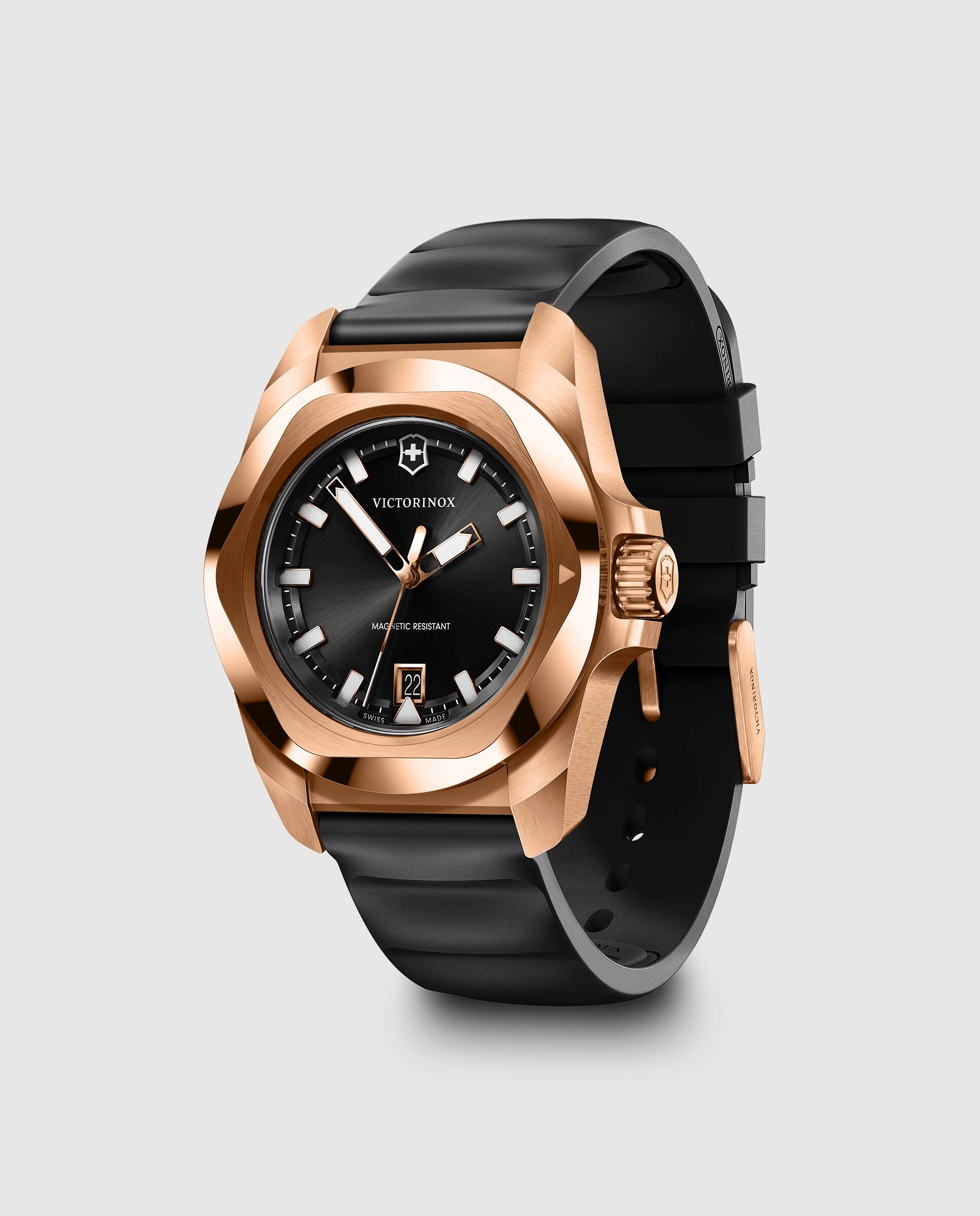 Relógio Inox V242089 de Borracha e Bracelete Preta Preto-2