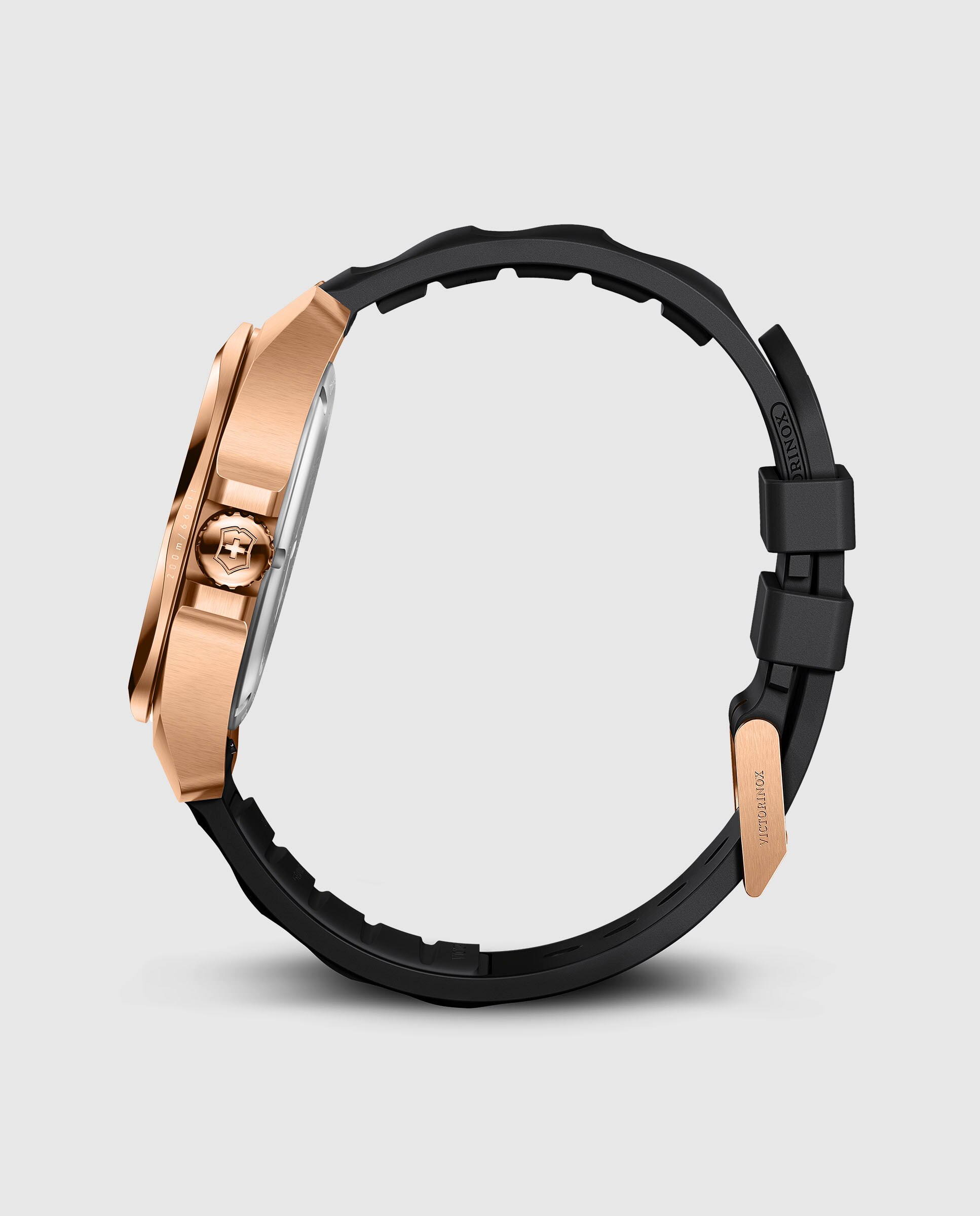 Relógio Inox V242089 de Borracha e Bracelete Preta Preto-4