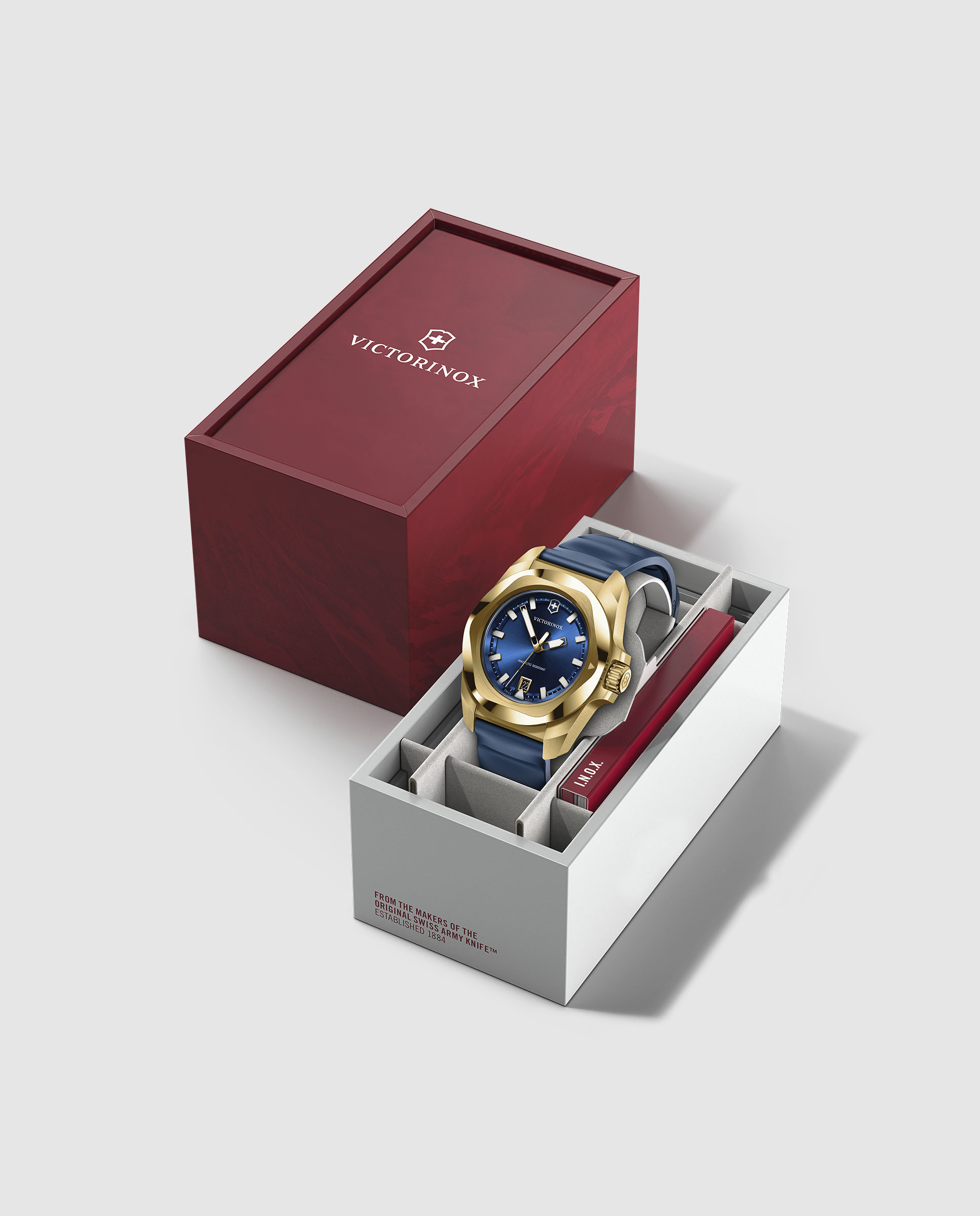 Relógio Inox V242090 de Borracha e Bracelete Azul Azul-5