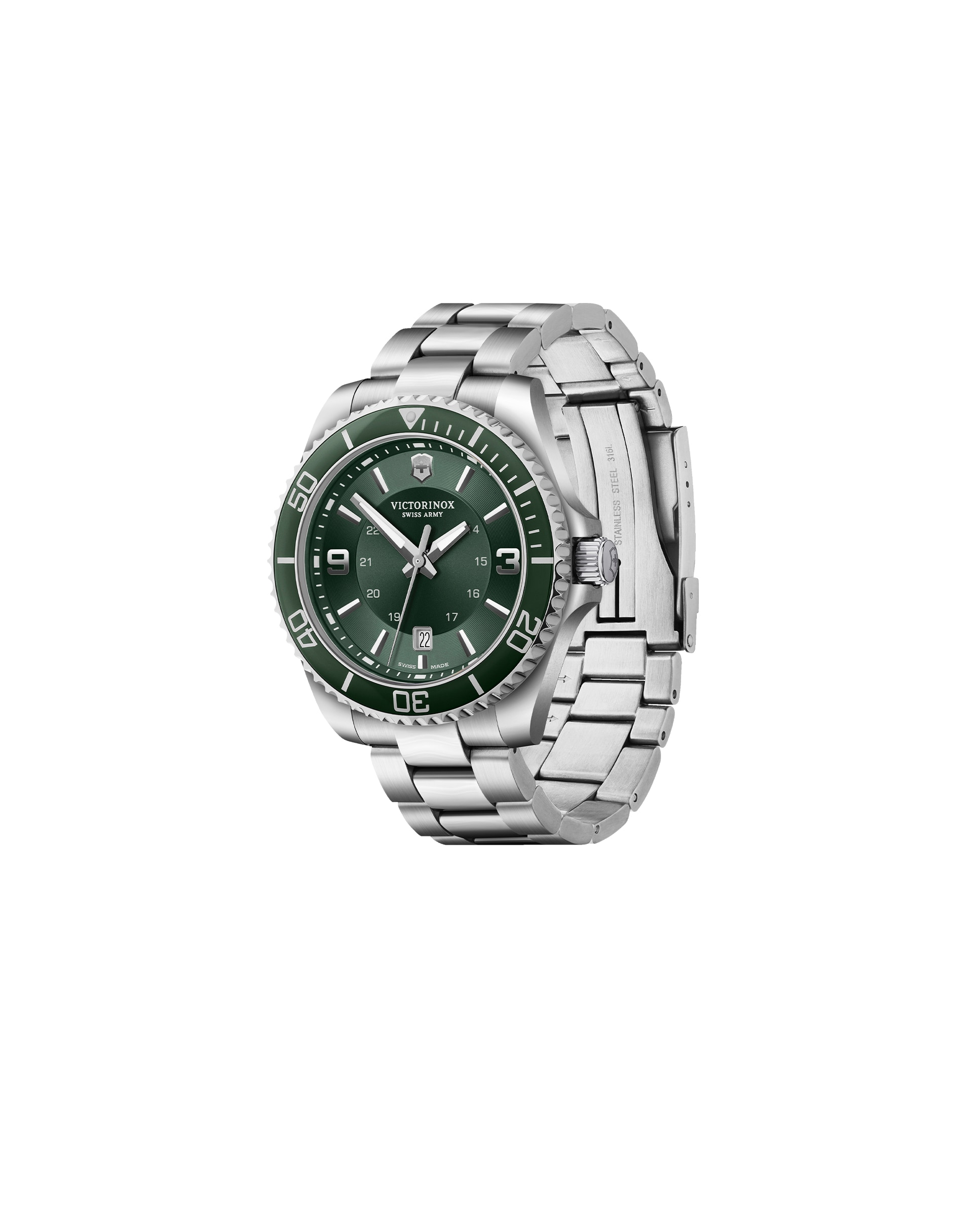 Relógio Analógico Maverick V241934 de Aço e Bracelete Prateada em Cinzento Prata-2