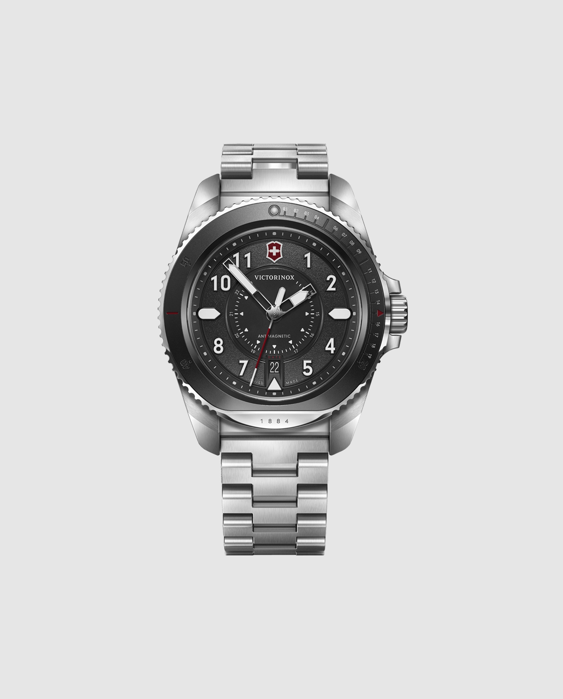 Relógio Analógico Journey 1884 V242009 de Aço e Bracelete Prateada em Cinzento Prata-1