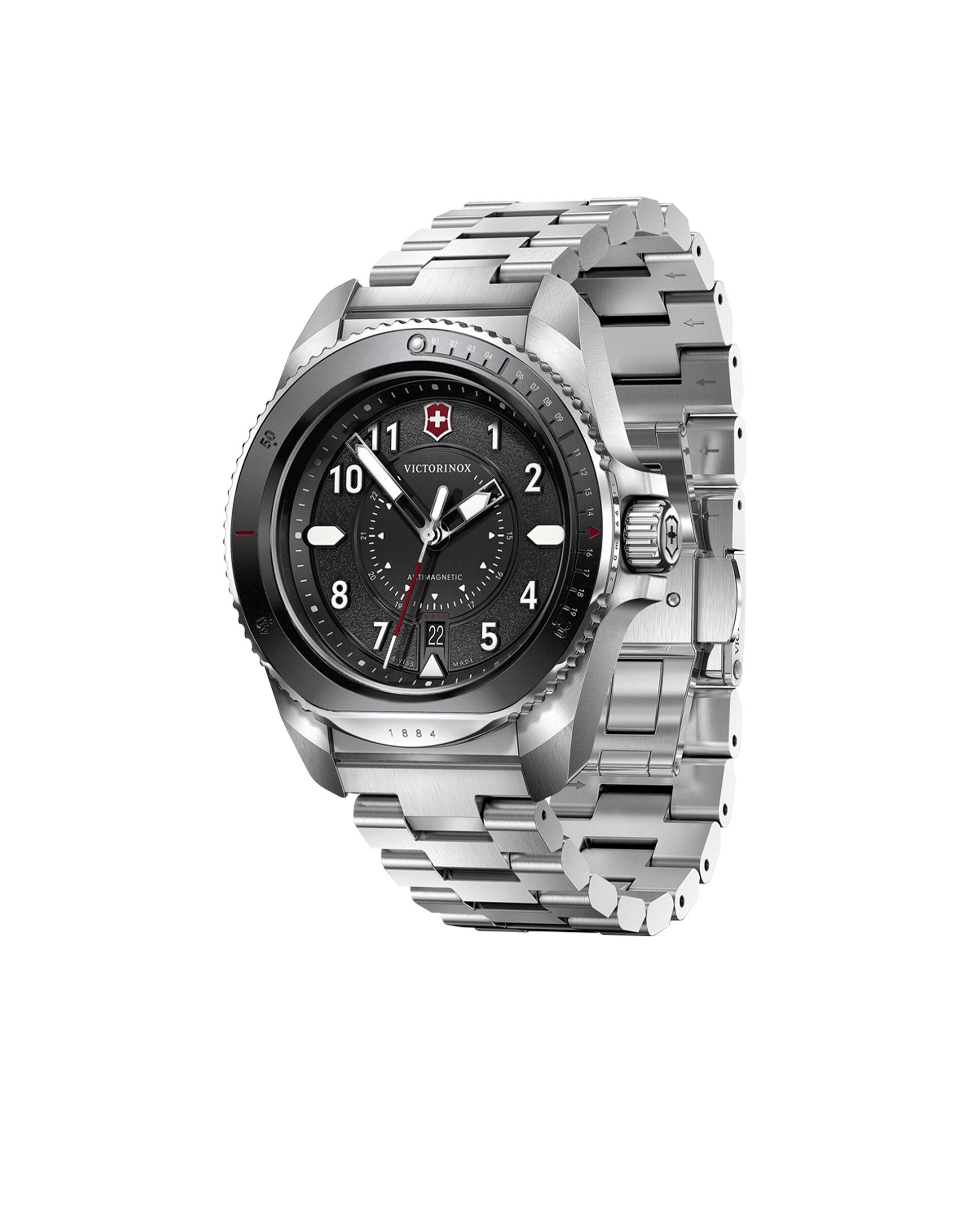Relógio Analógico Journey 1884 V242009 de Aço e Bracelete Prateada em Cinzento Prata-2