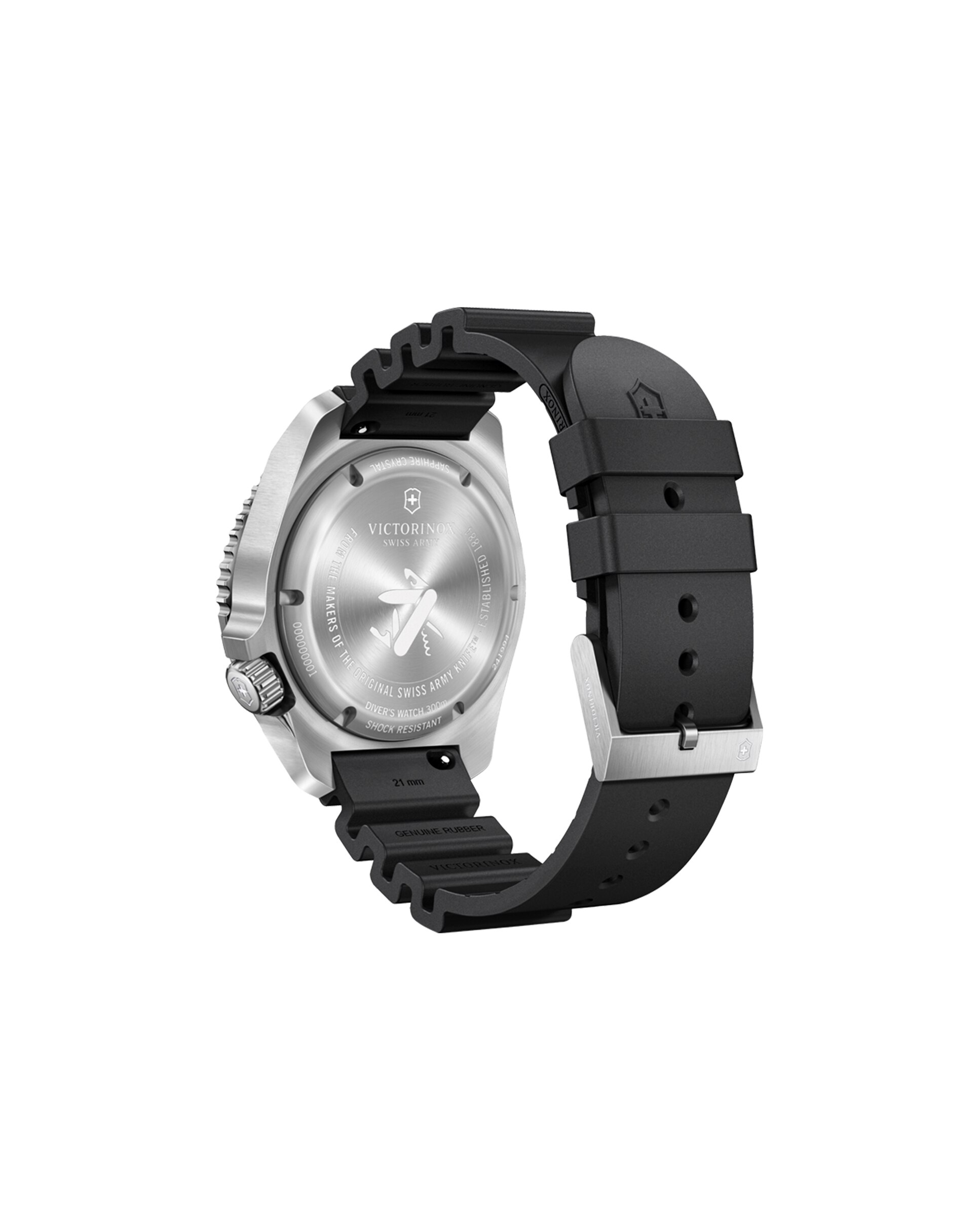 Relógio Automático Dive Pro V241994 de Borracha e Bracelete Preta Preto-3