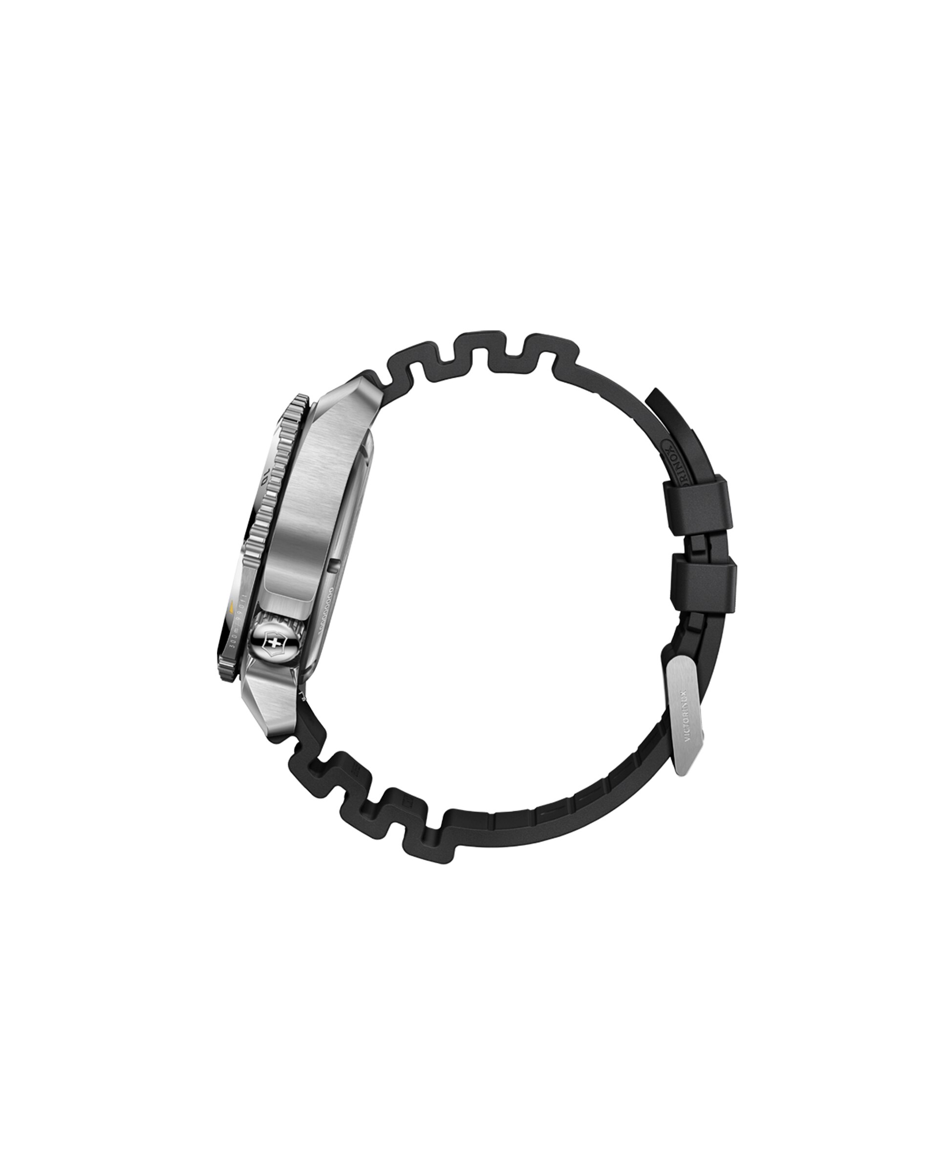 Relógio Automático Dive Pro V241994 de Borracha e Bracelete Preta Preto-4