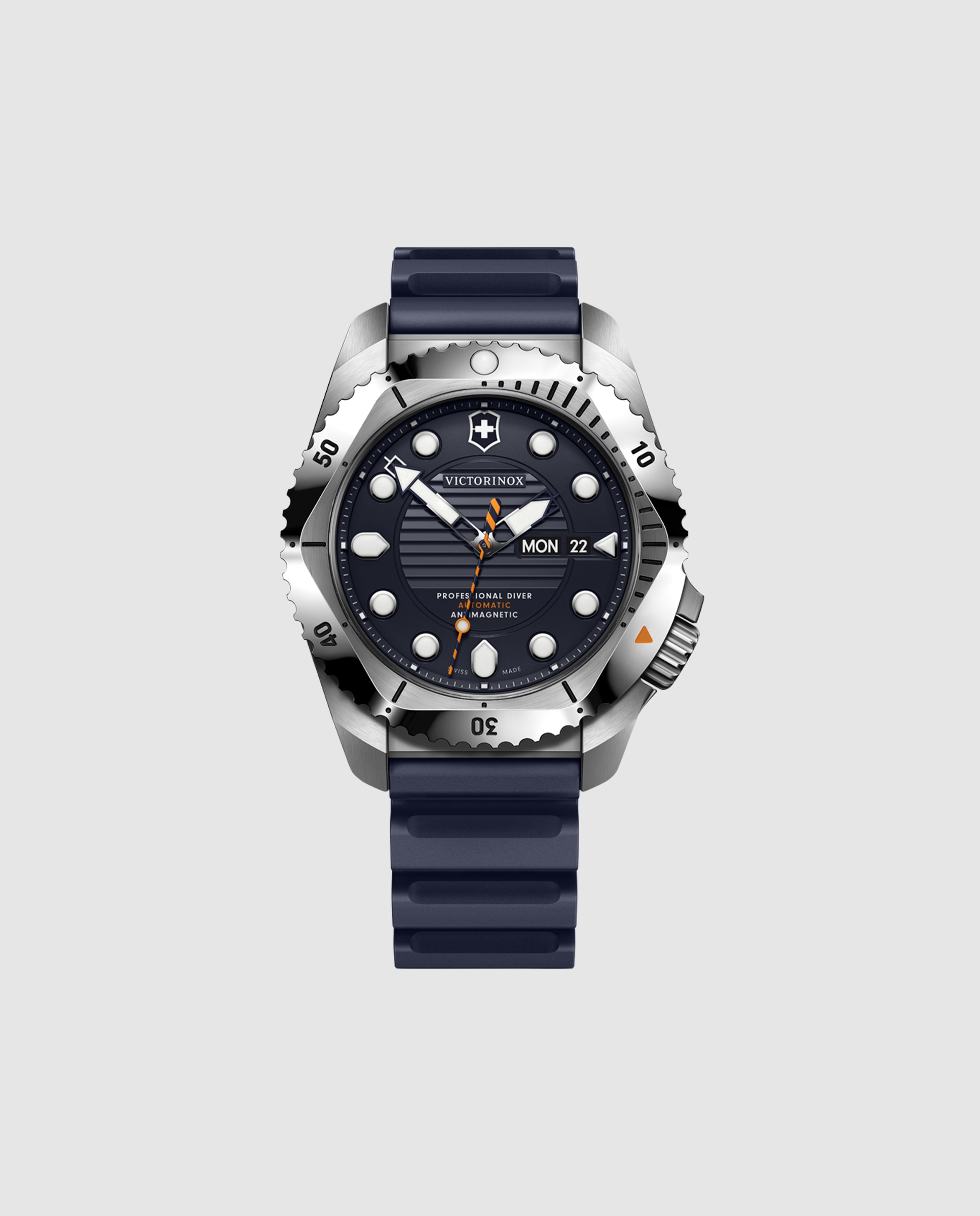 Imagem 0 de Relógio Automático Dive Pro V241995 de Borracha e Bracelete Azul