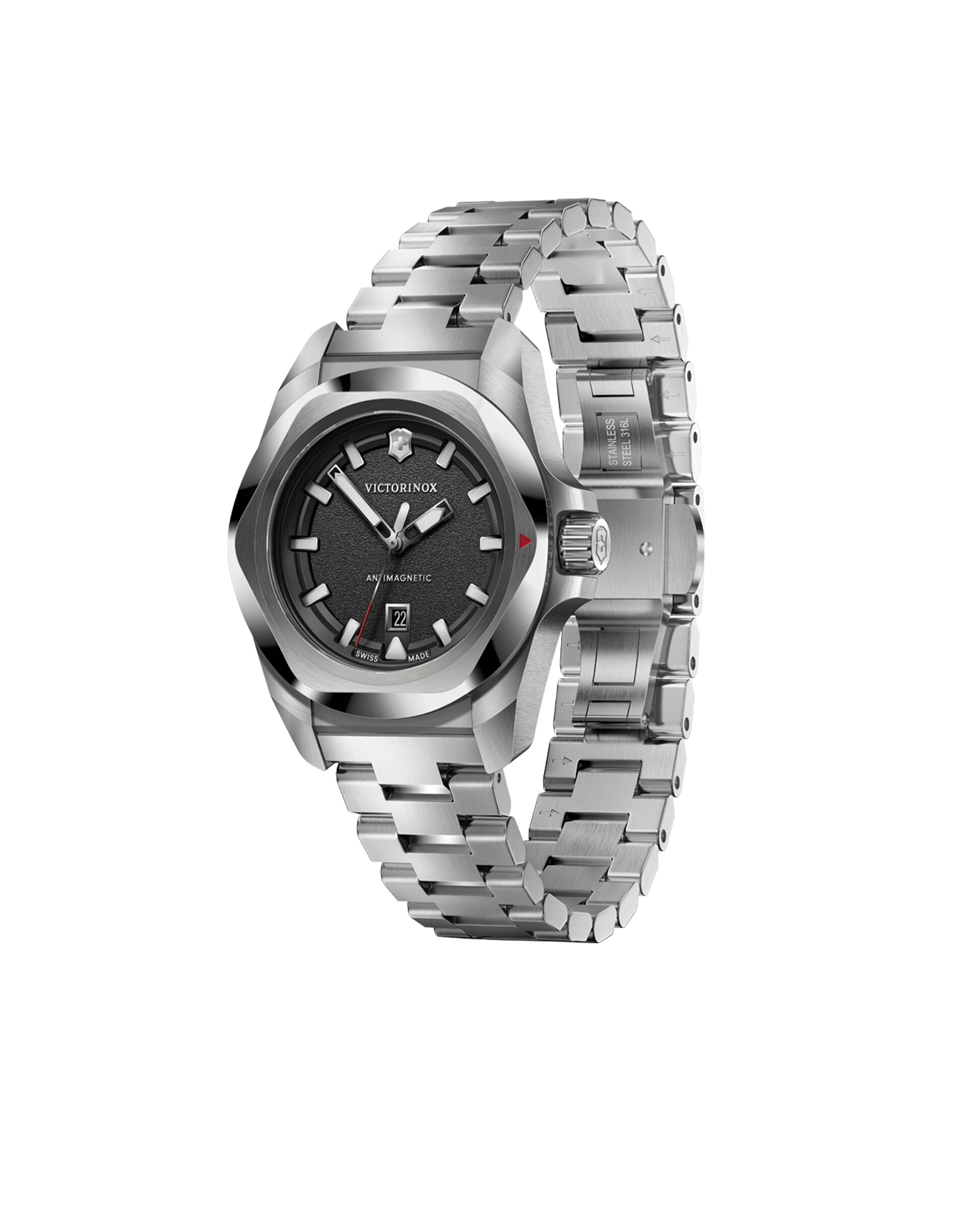 Relógio Analógico Inox V242036 de Aço e Bracelete Prateada em Cinzento Prata-2